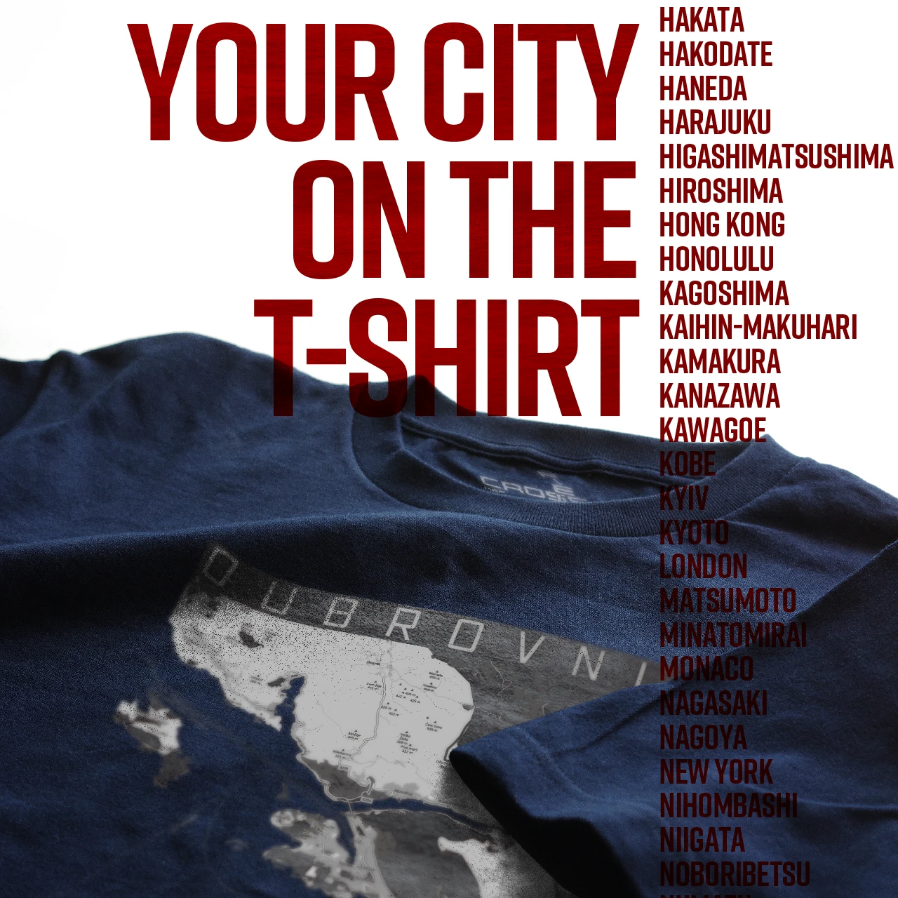 Your City on the T-shirt