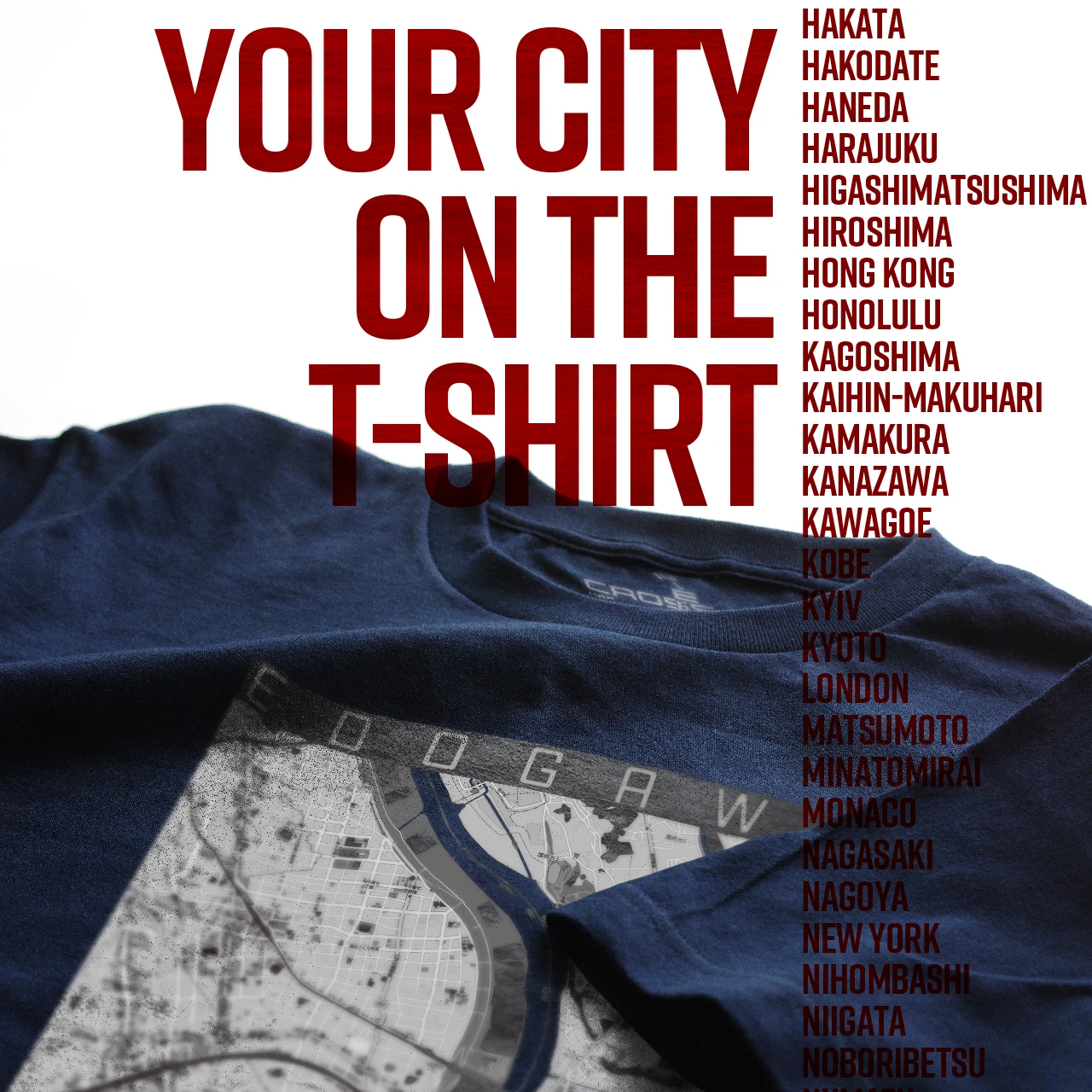 Your City on the T-shirt