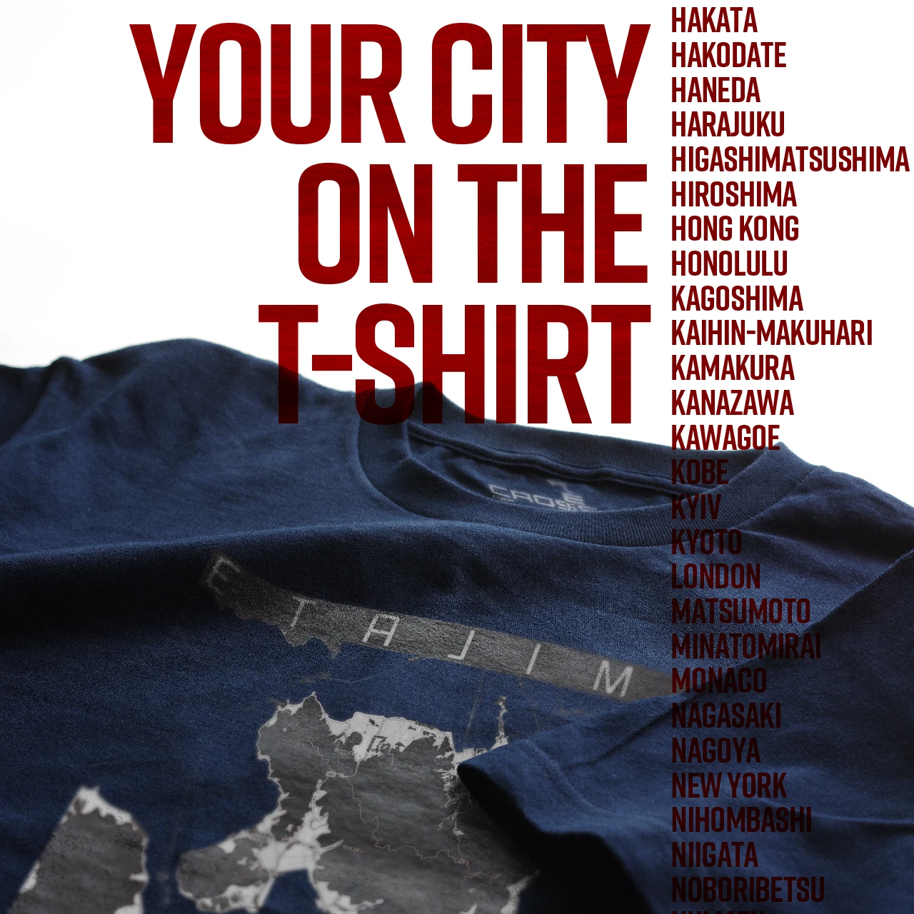 Your City on the T-shirt