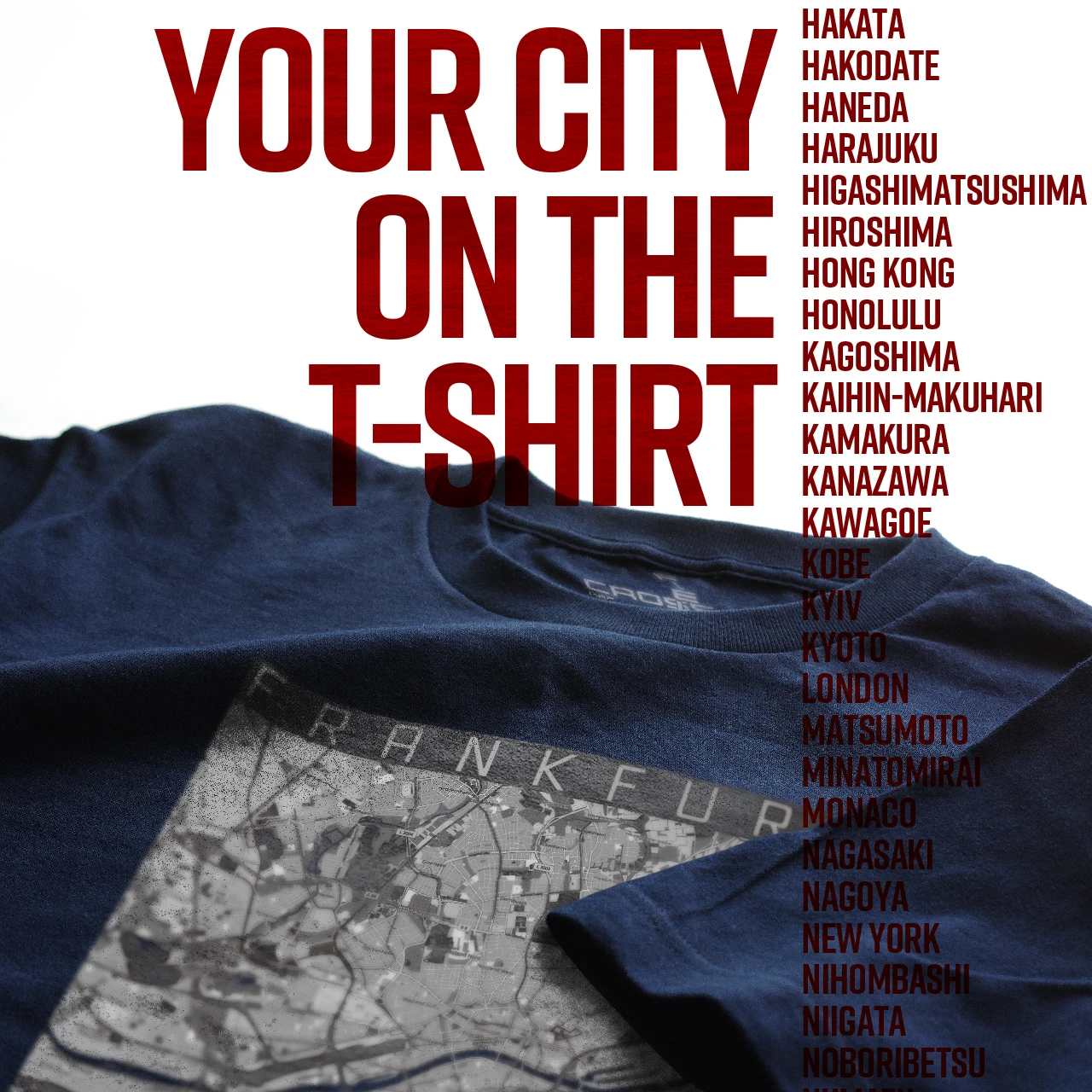 Your City on the T-shirt