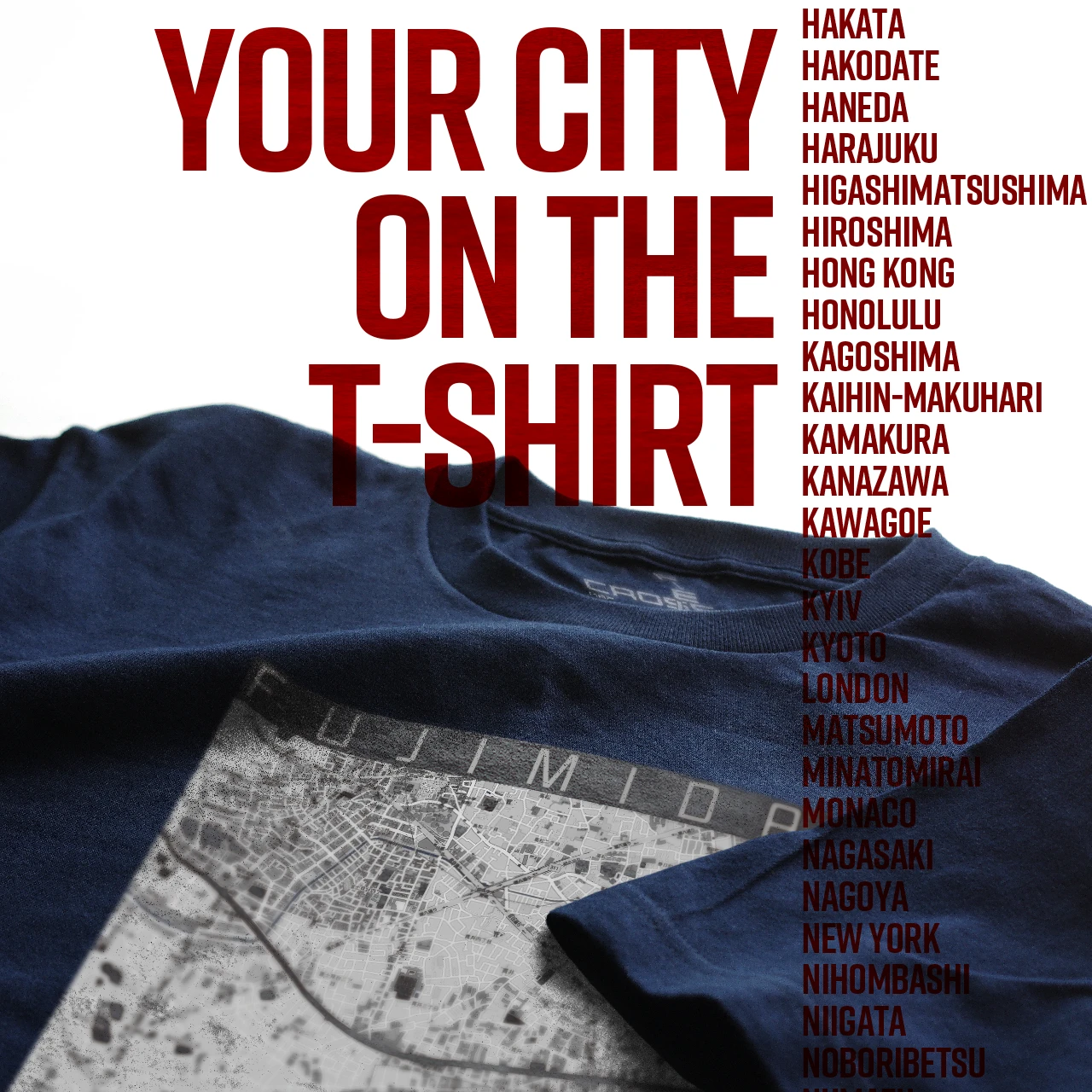 Your City on the T-shirt