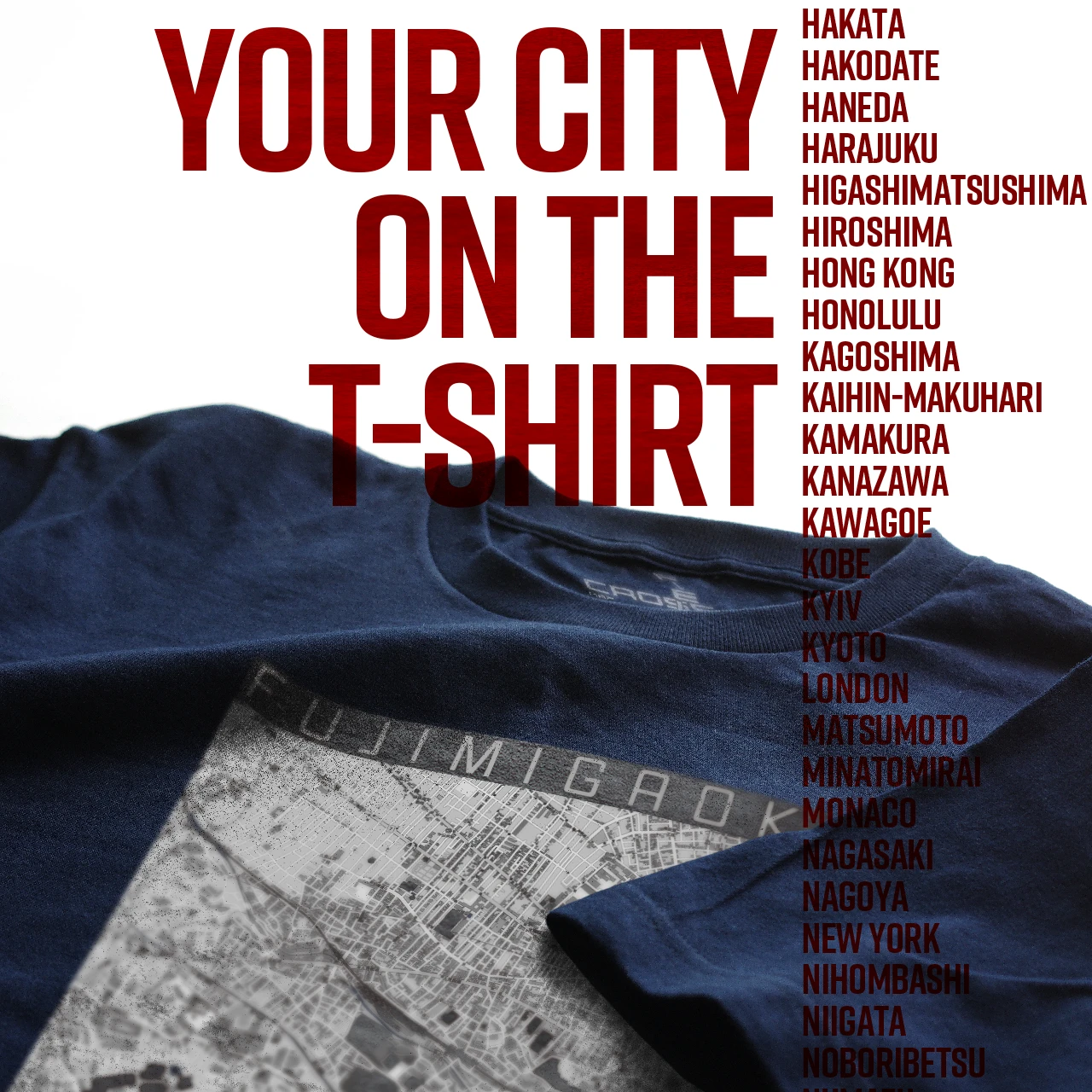 Your City on the T-shirt