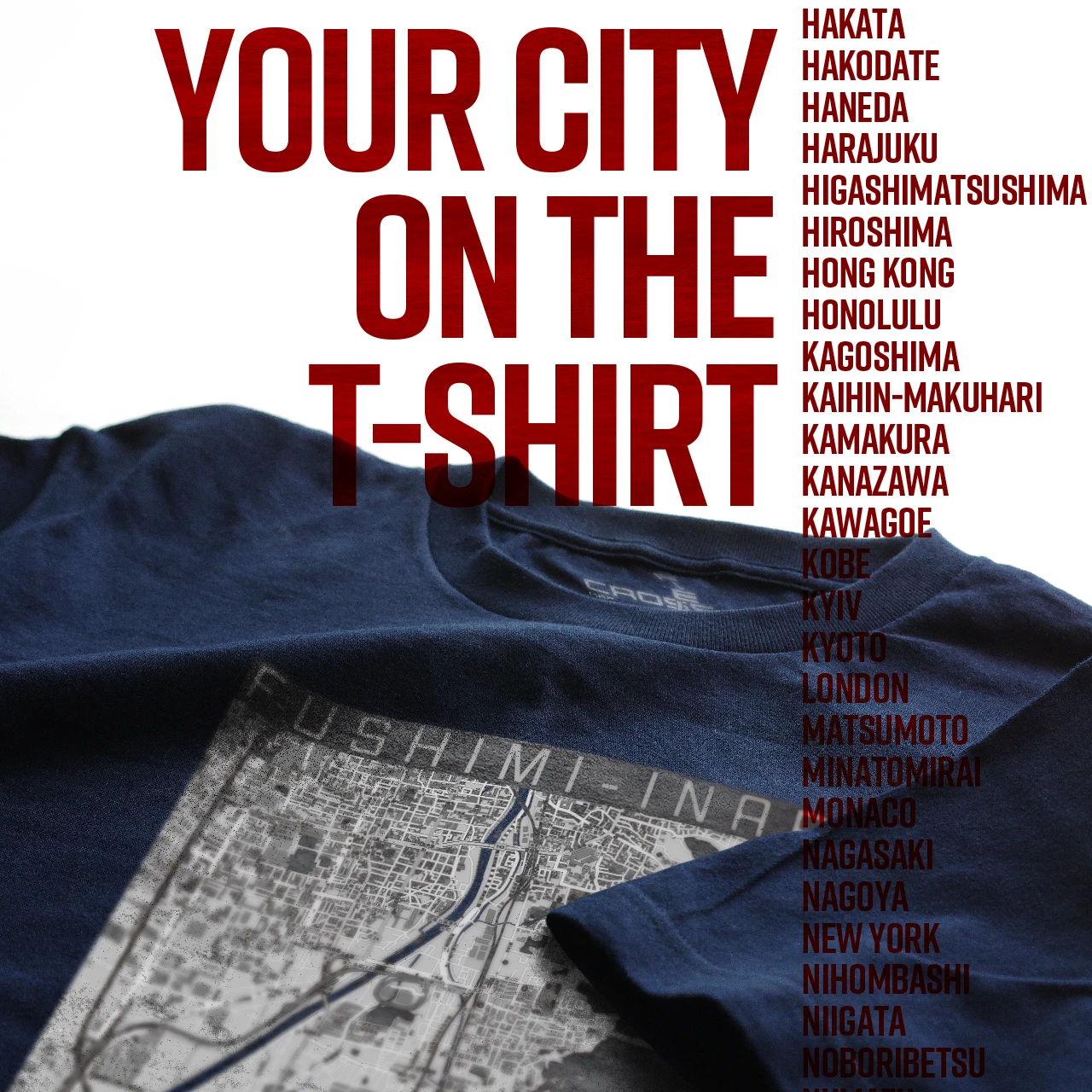 Your City on the T-shirt