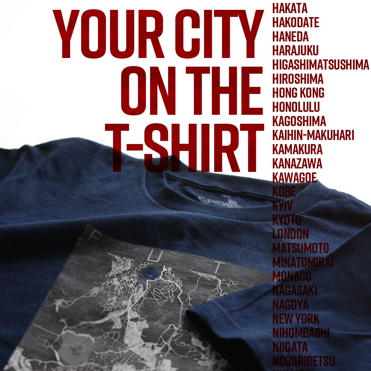 Your City on the T-shirt