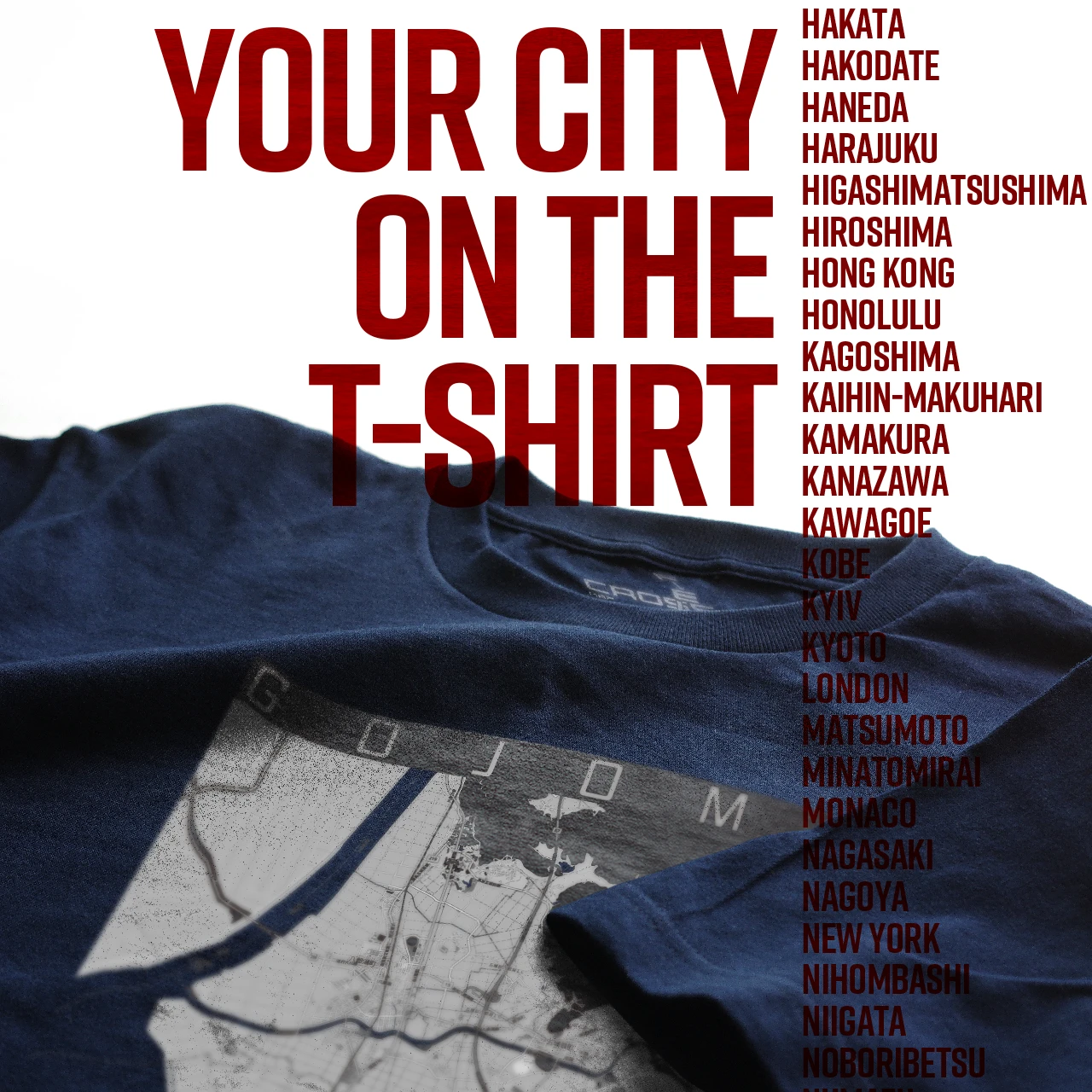 Your City on the T-shirt