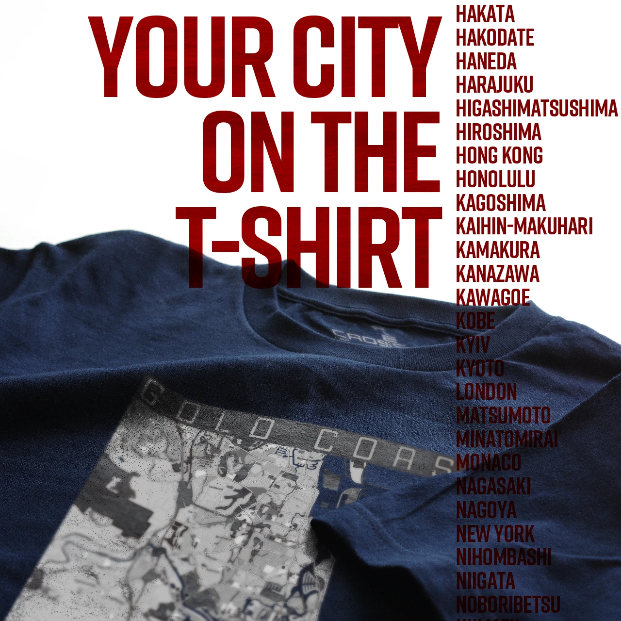 Your City on the T-shirt