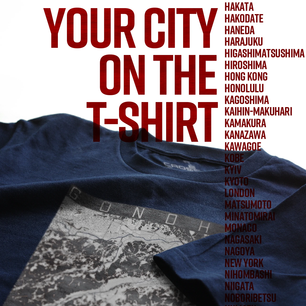 Your City on the T-shirt