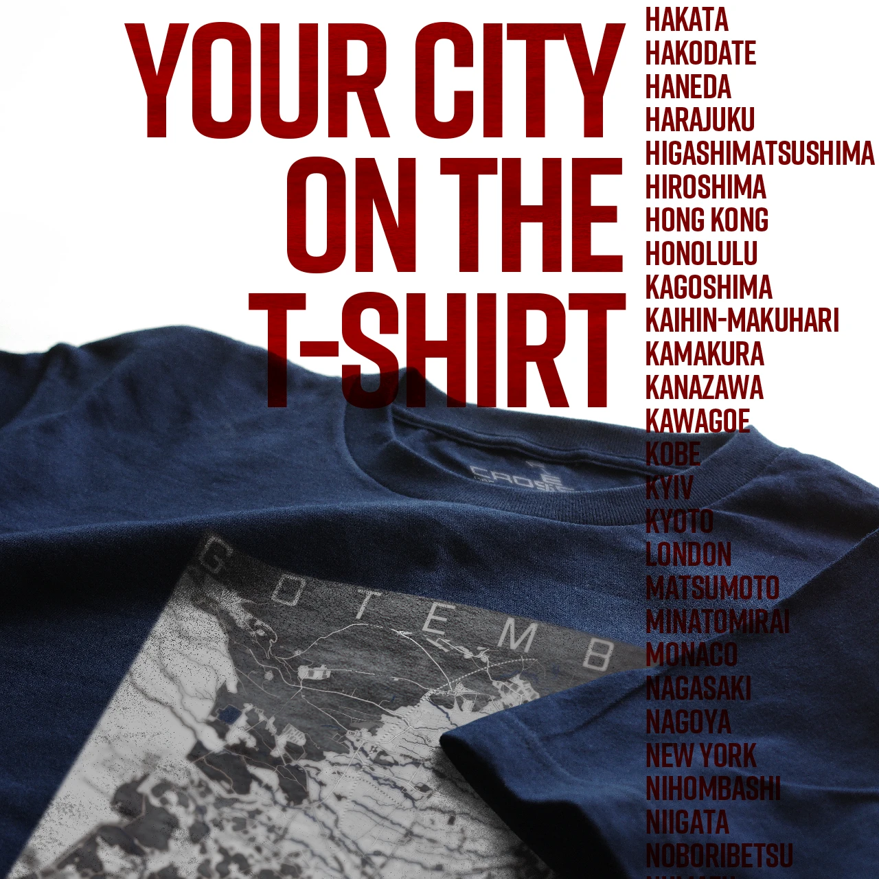 Your City on the T-shirt