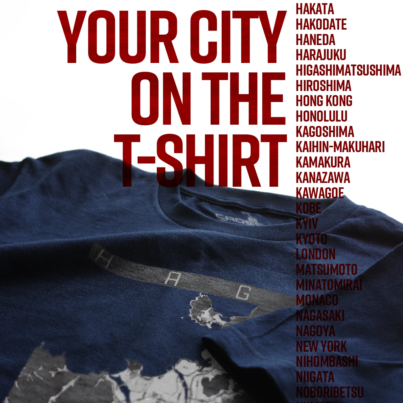 Your City on the T-shirt