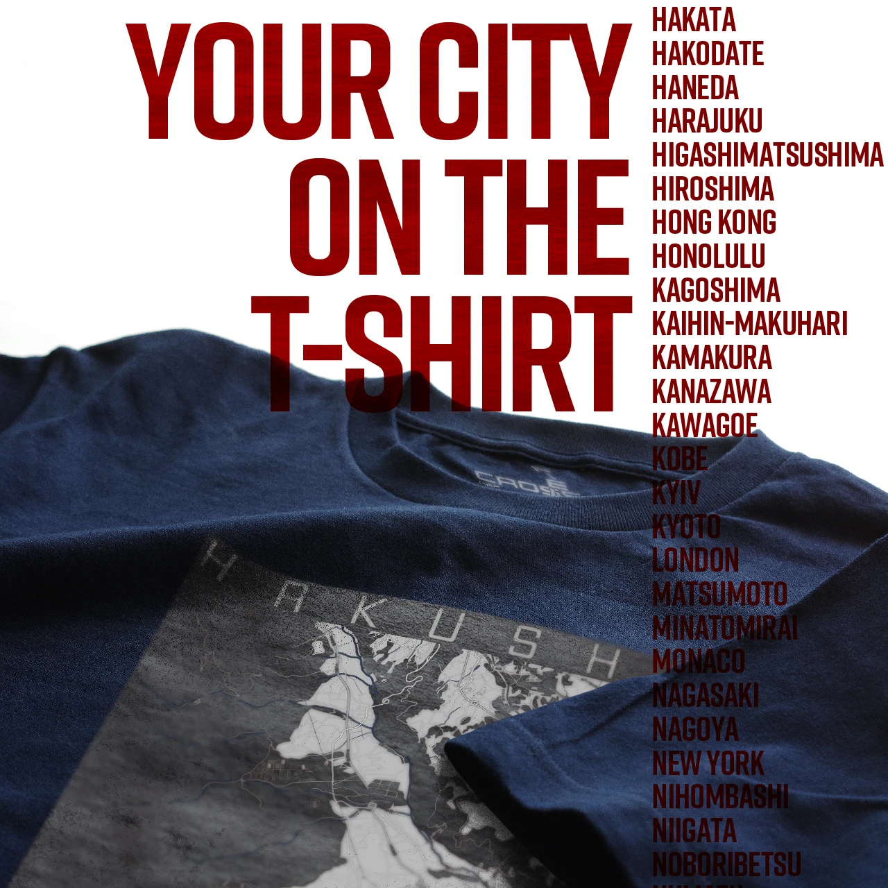 Your City on the T-shirt