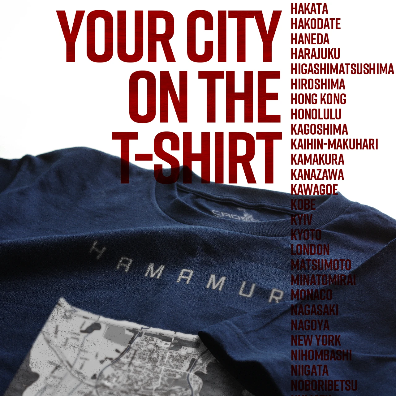 Your City on the T-shirt