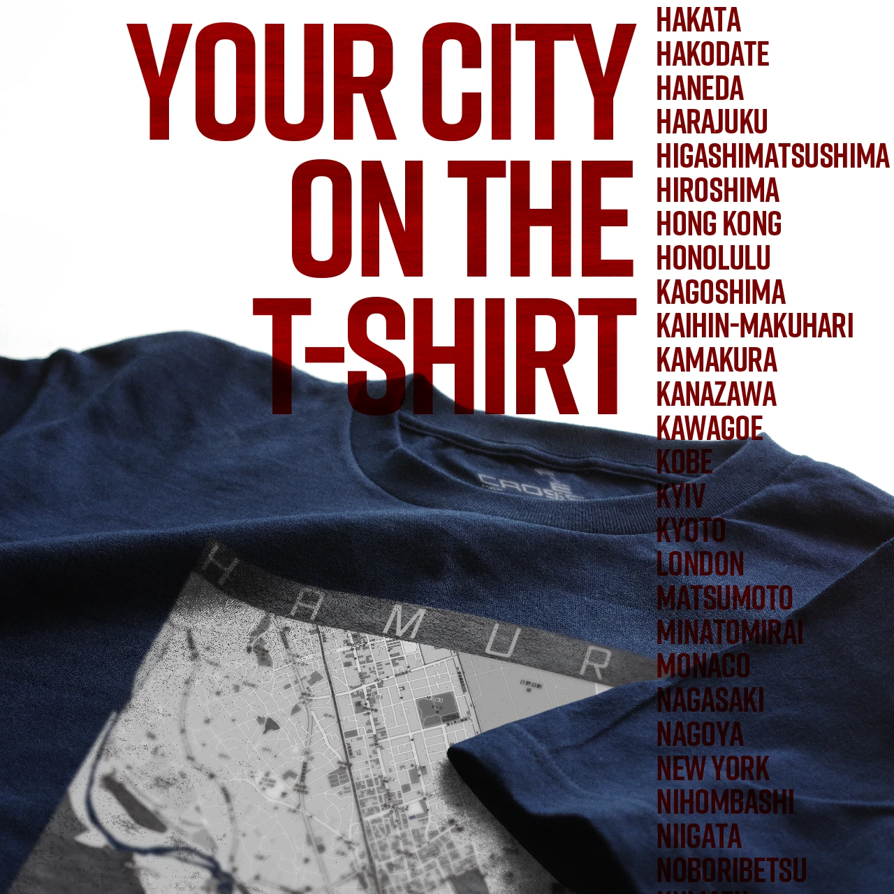 Your City on the T-shirt