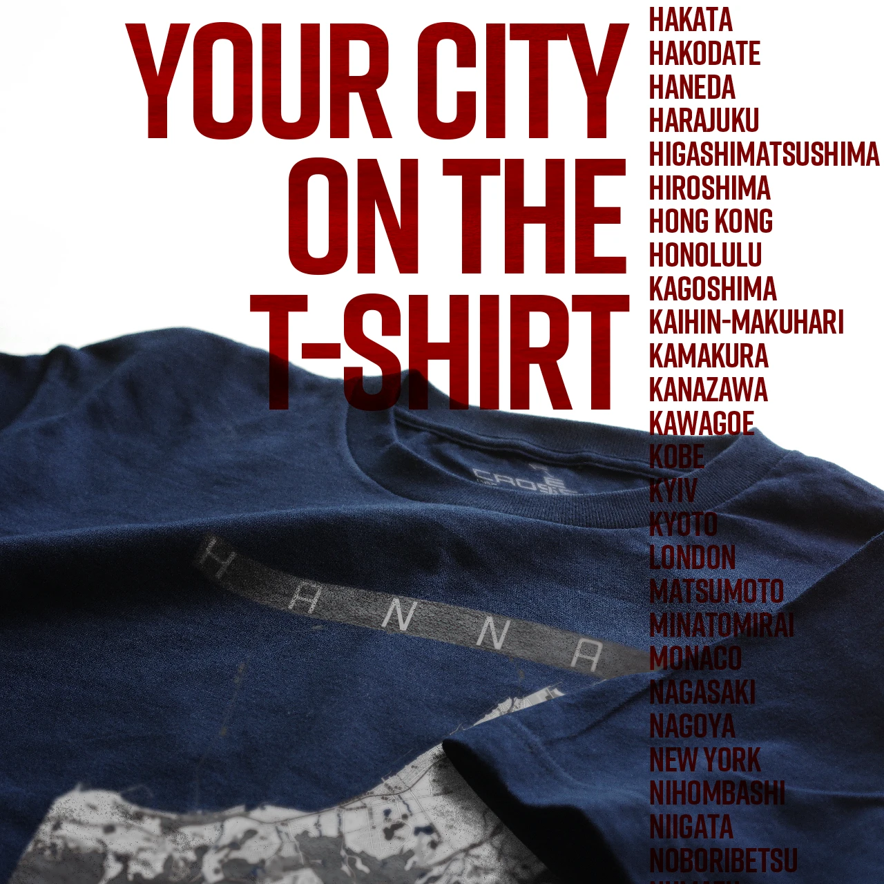 Your City on the T-shirt