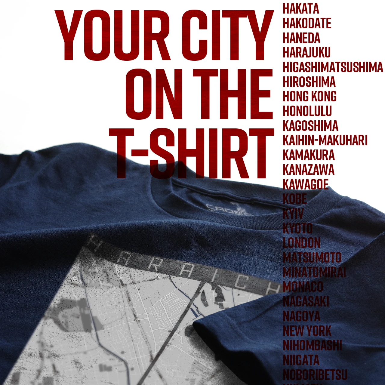 Your City on the T-shirt