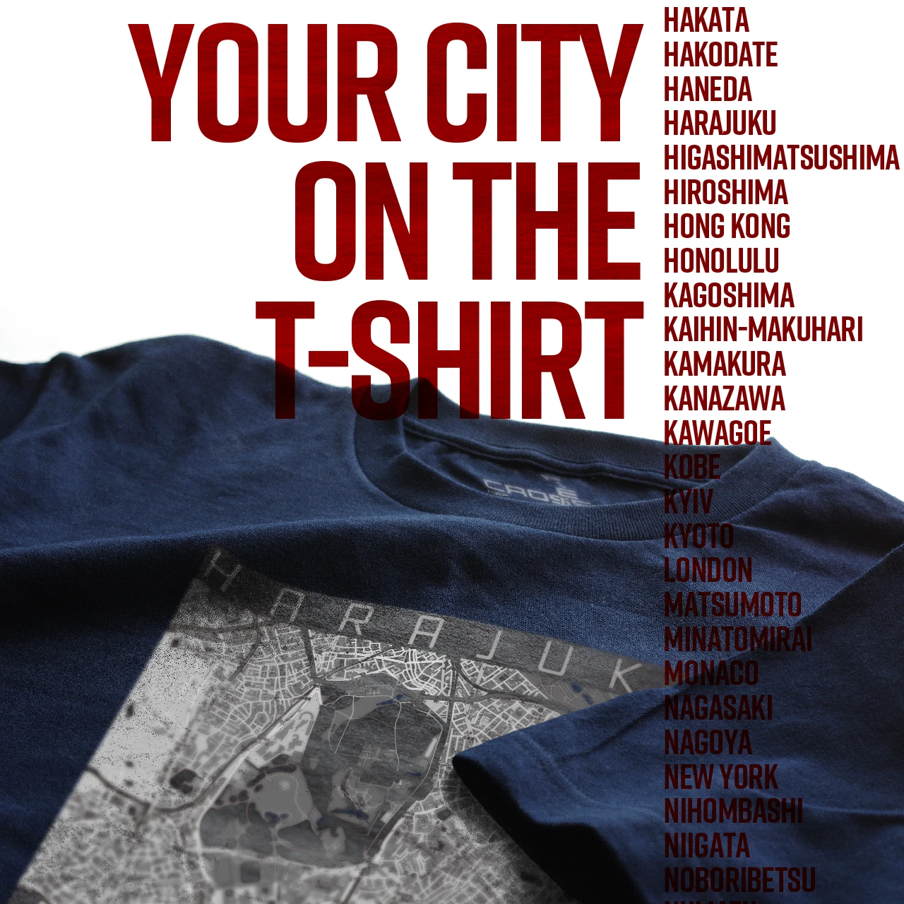 Your City on the T-shirt