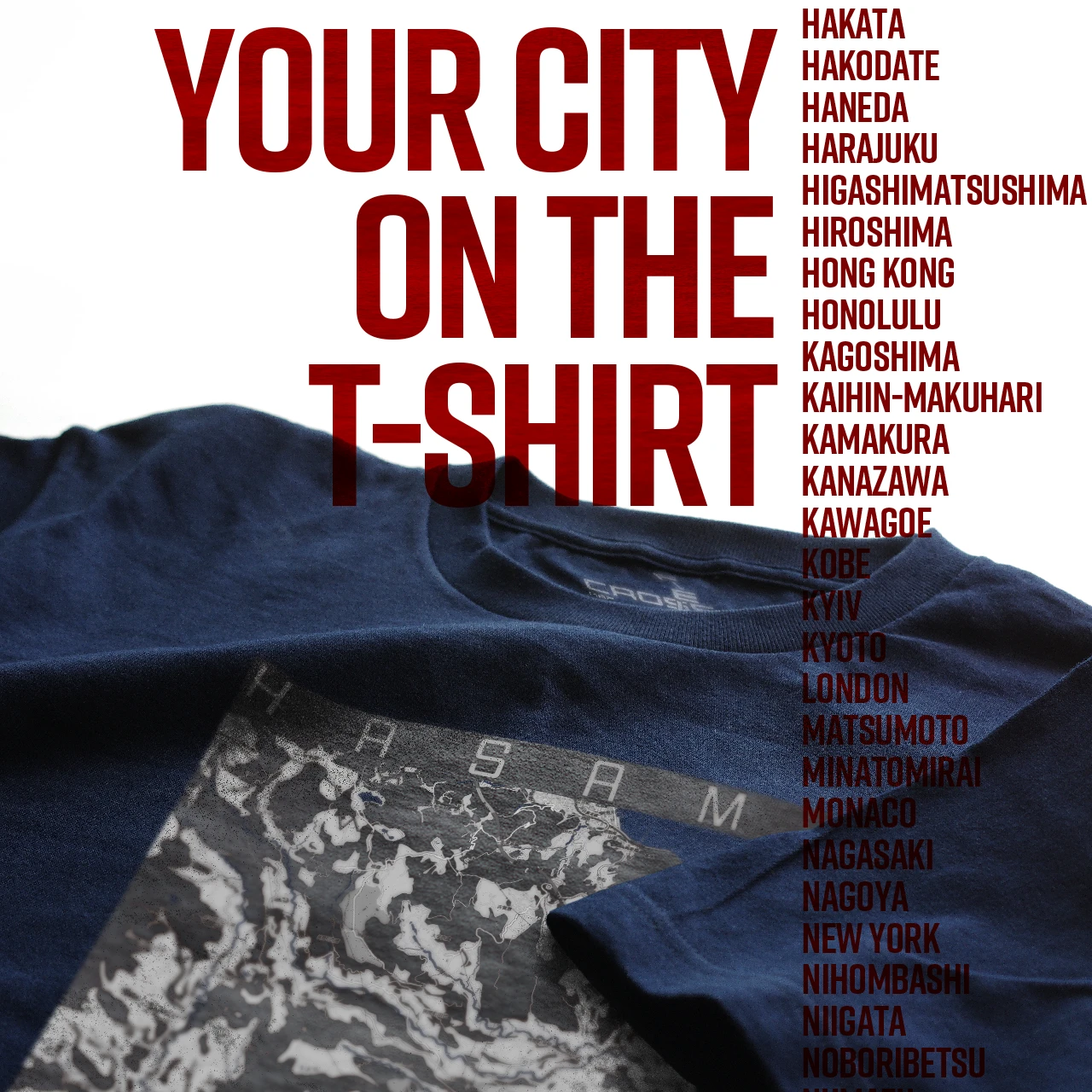 Your City on the T-shirt