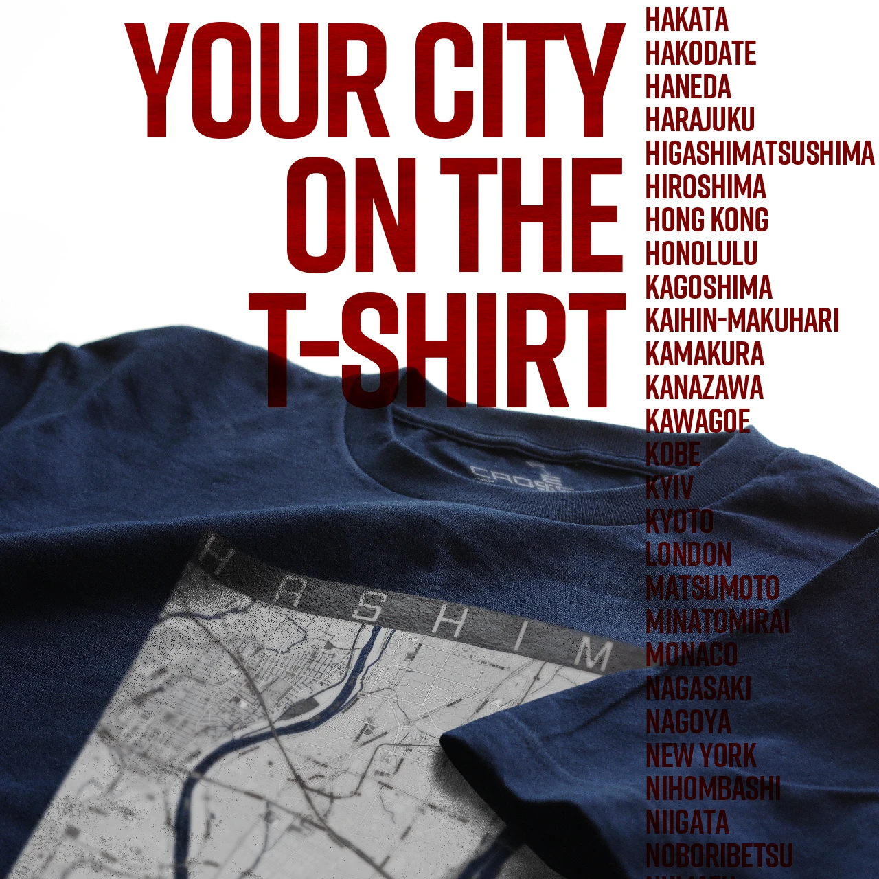 Your City on the T-shirt