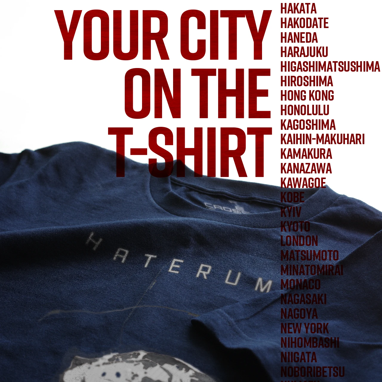 Your City on the T-shirt