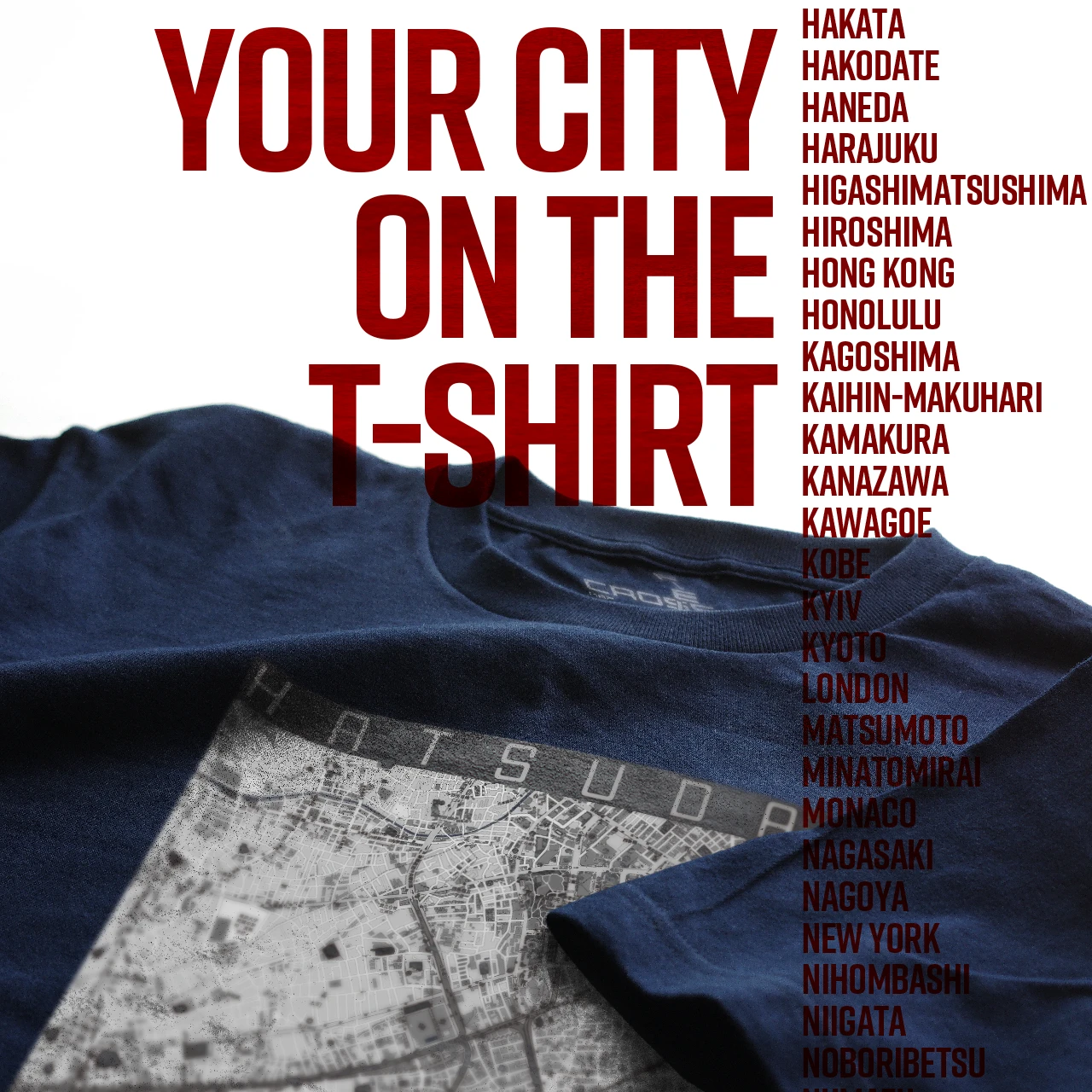 Your City on the T-shirt