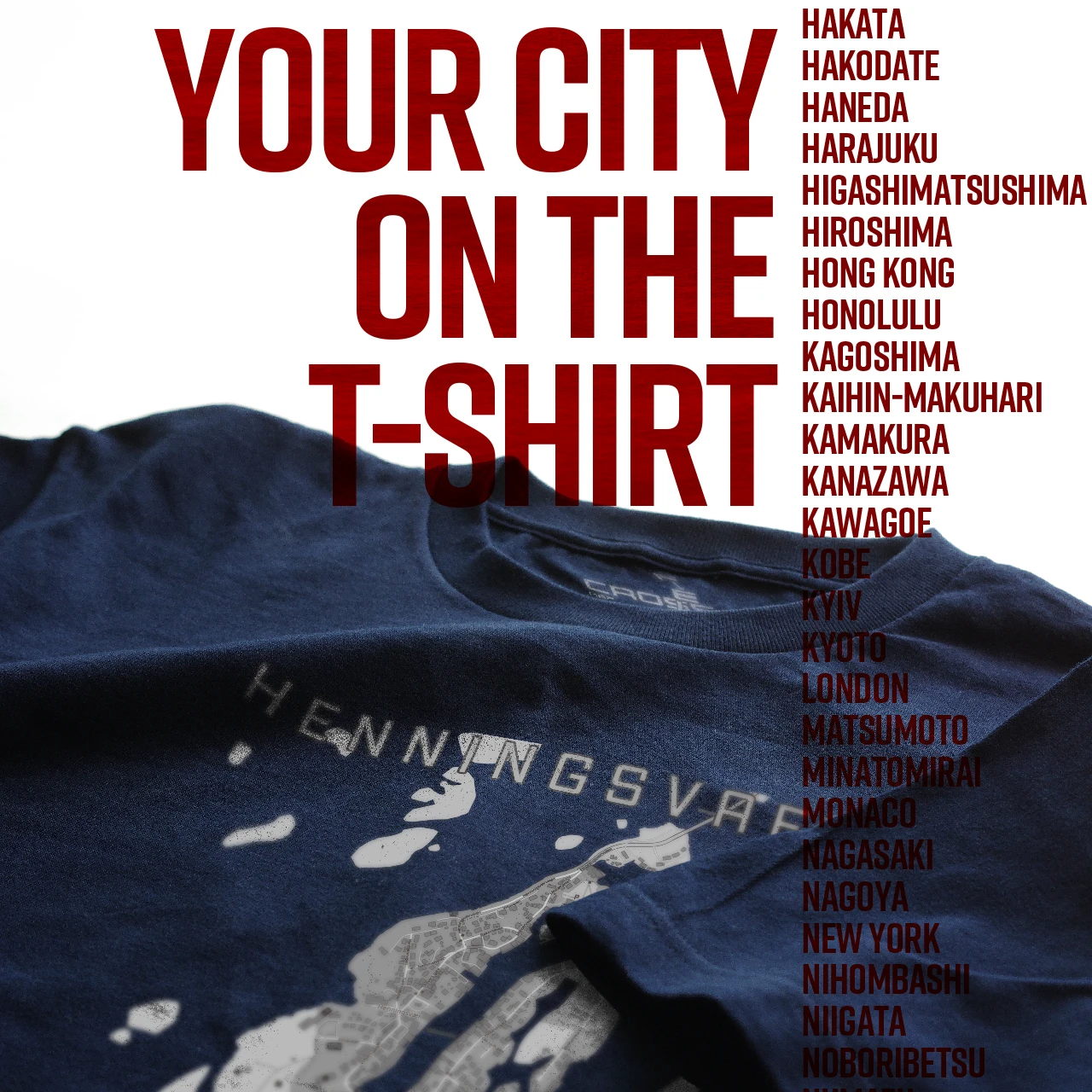 Your City on the T-shirt