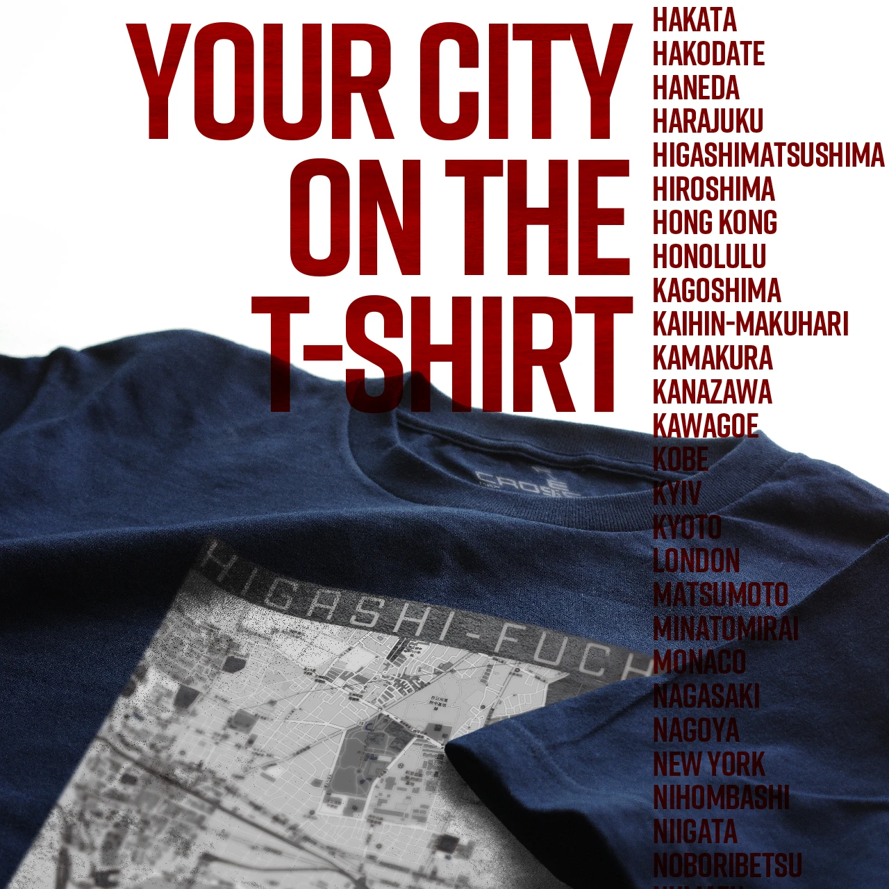 Your City on the T-shirt