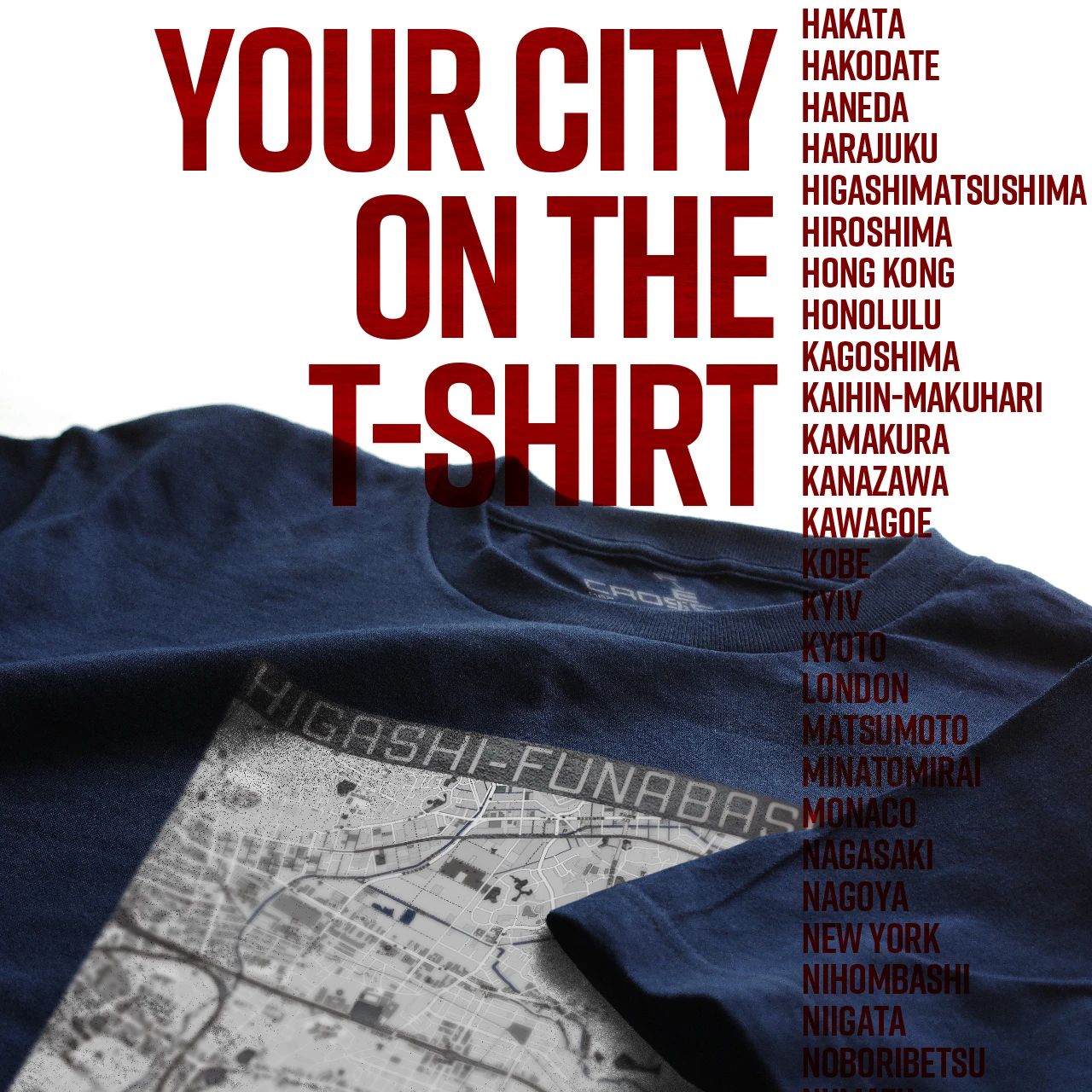 Your City on the T-shirt