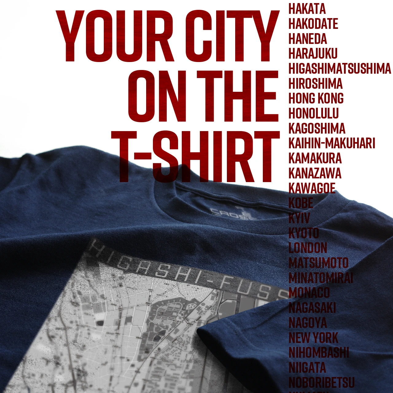 Your City on the T-shirt