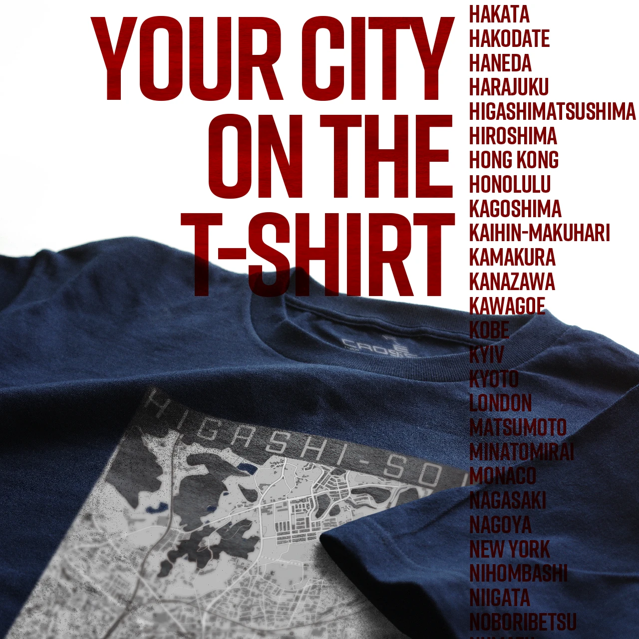 Your City on the T-shirt