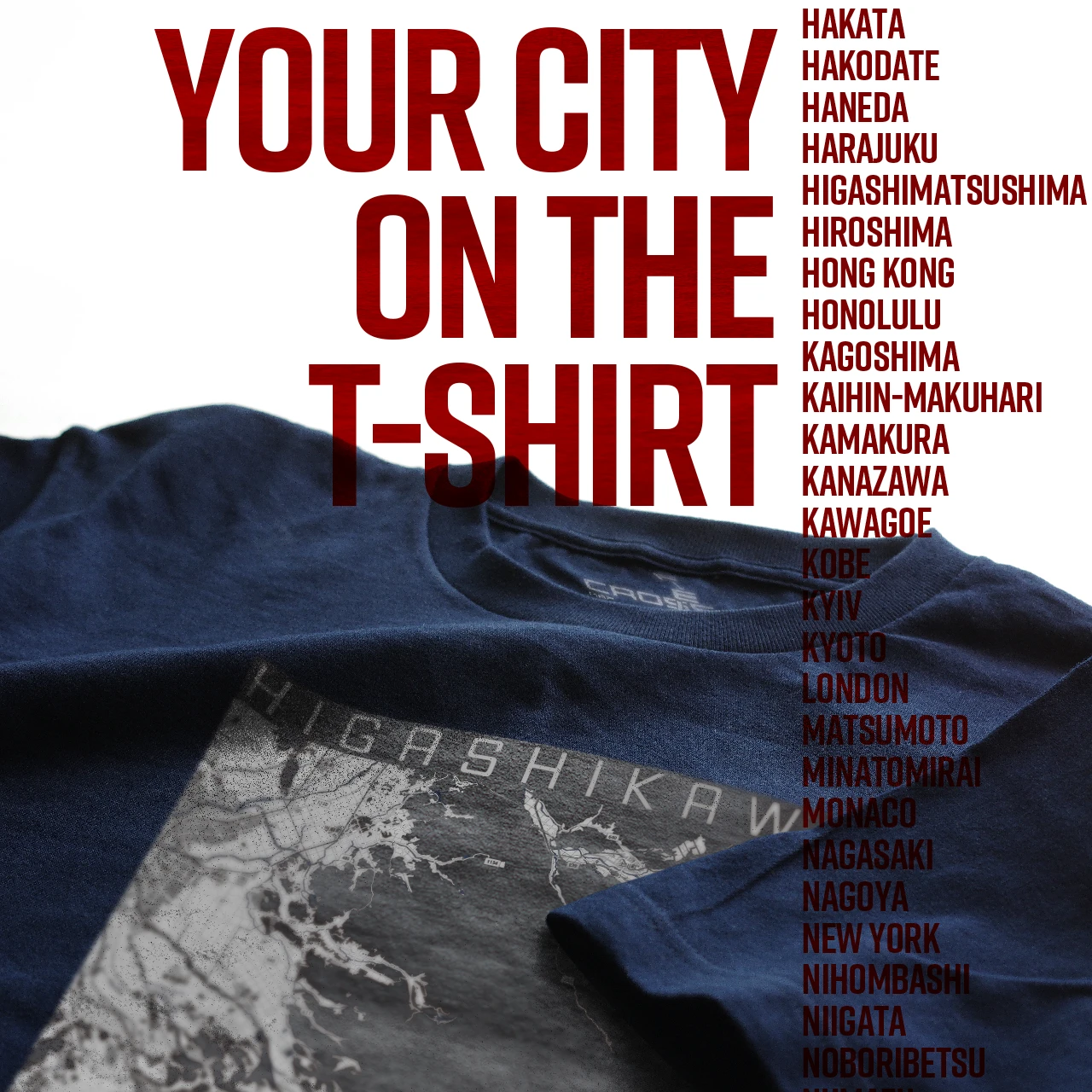 Your City on the T-shirt