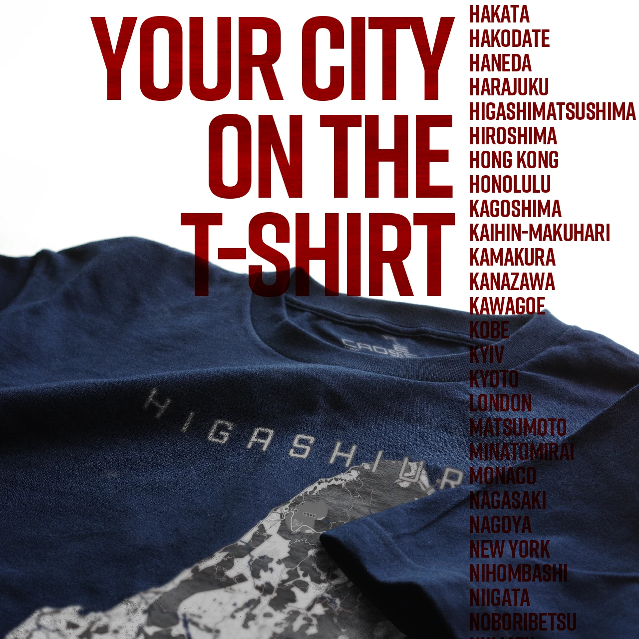 Your City on the T-shirt