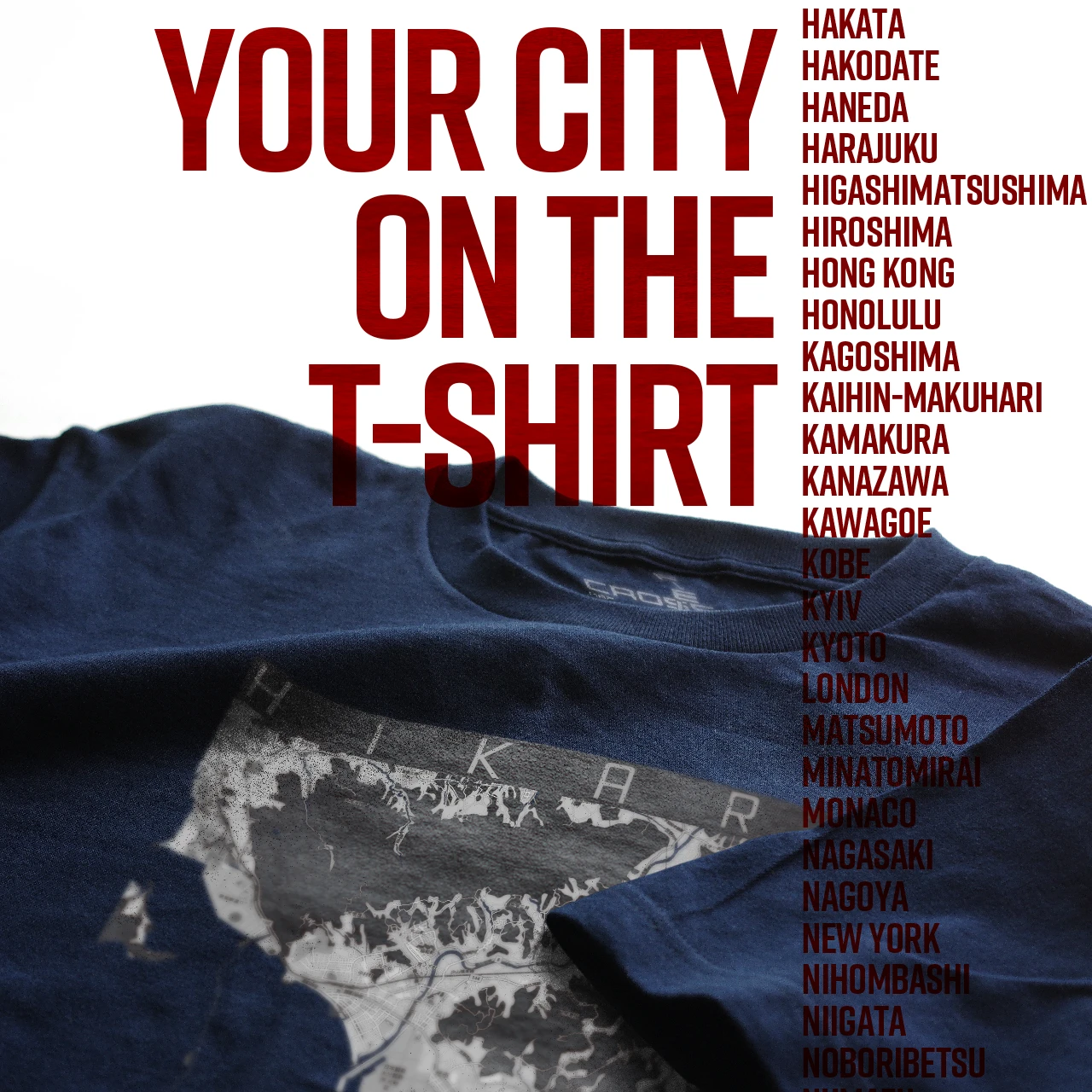 Your City on the T-shirt