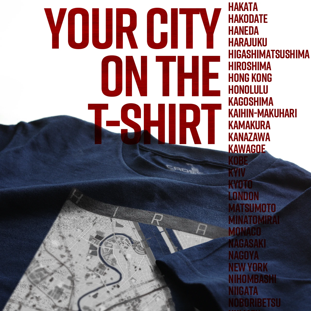 Your City on the T-shirt