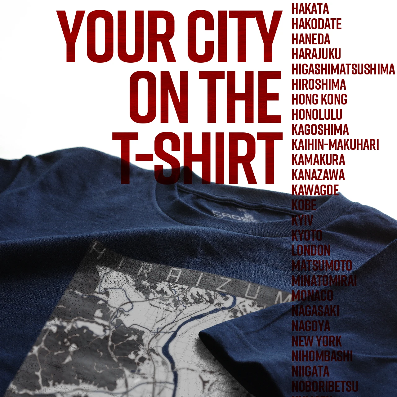 Your City on the T-shirt