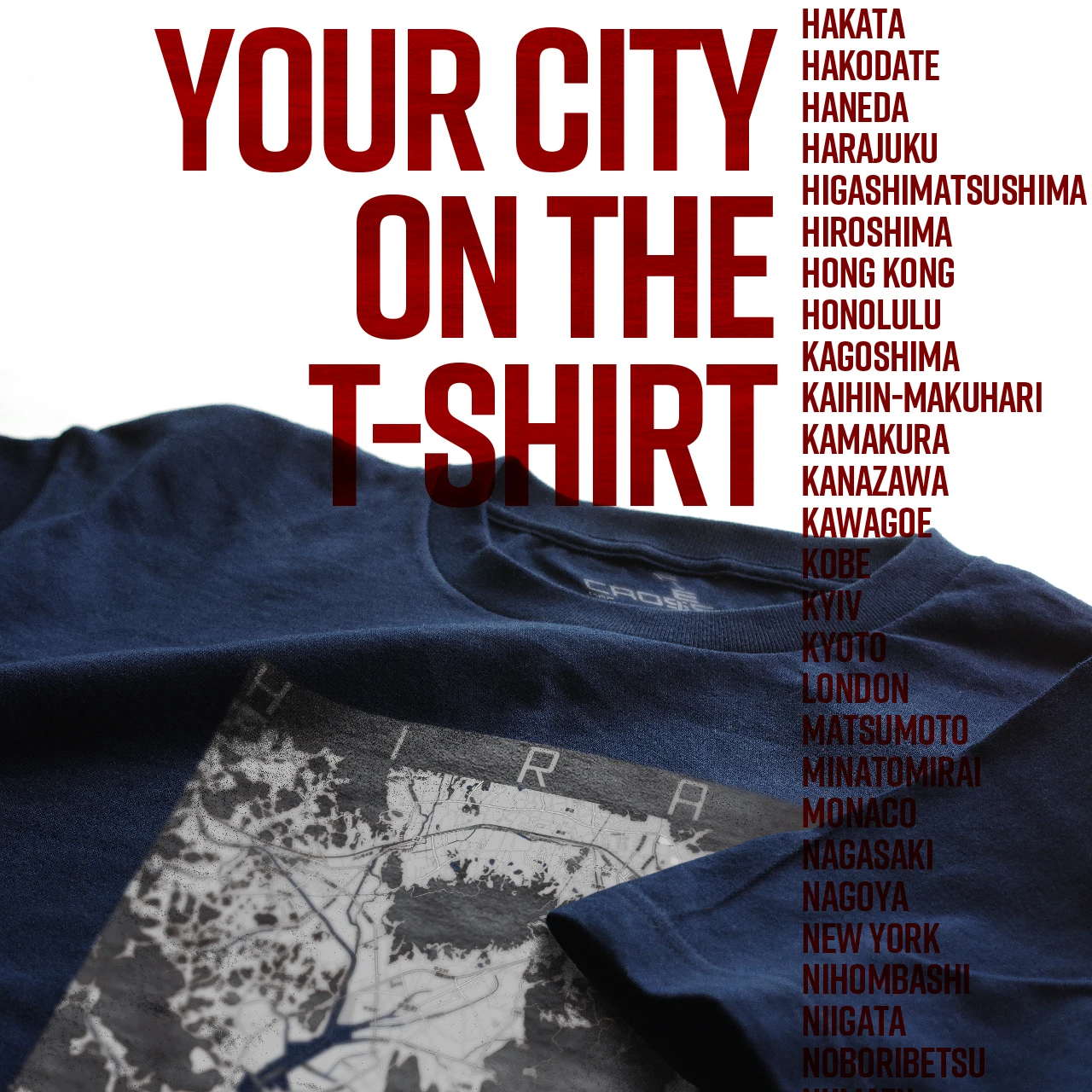 Your City on the T-shirt