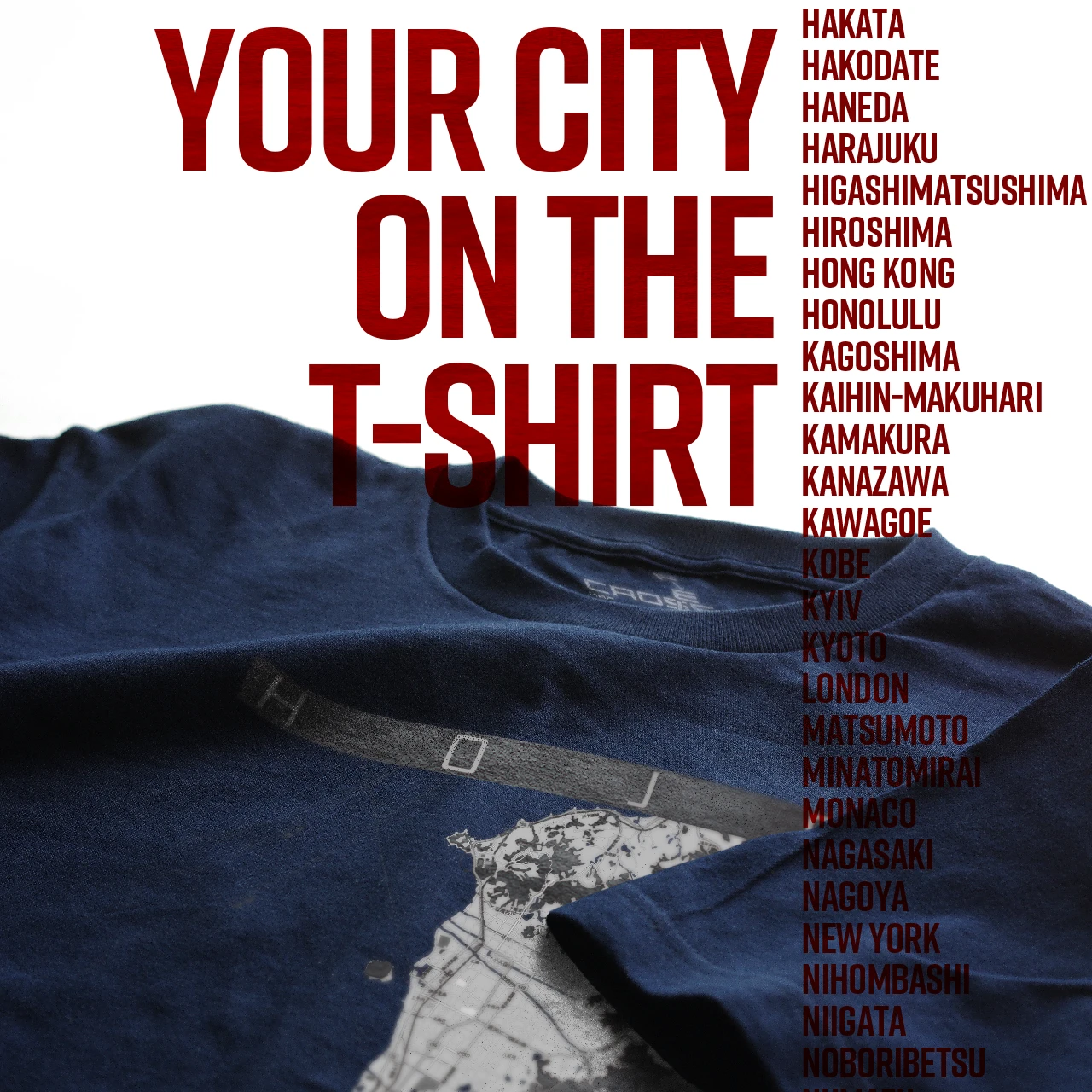 Your City on the T-shirt