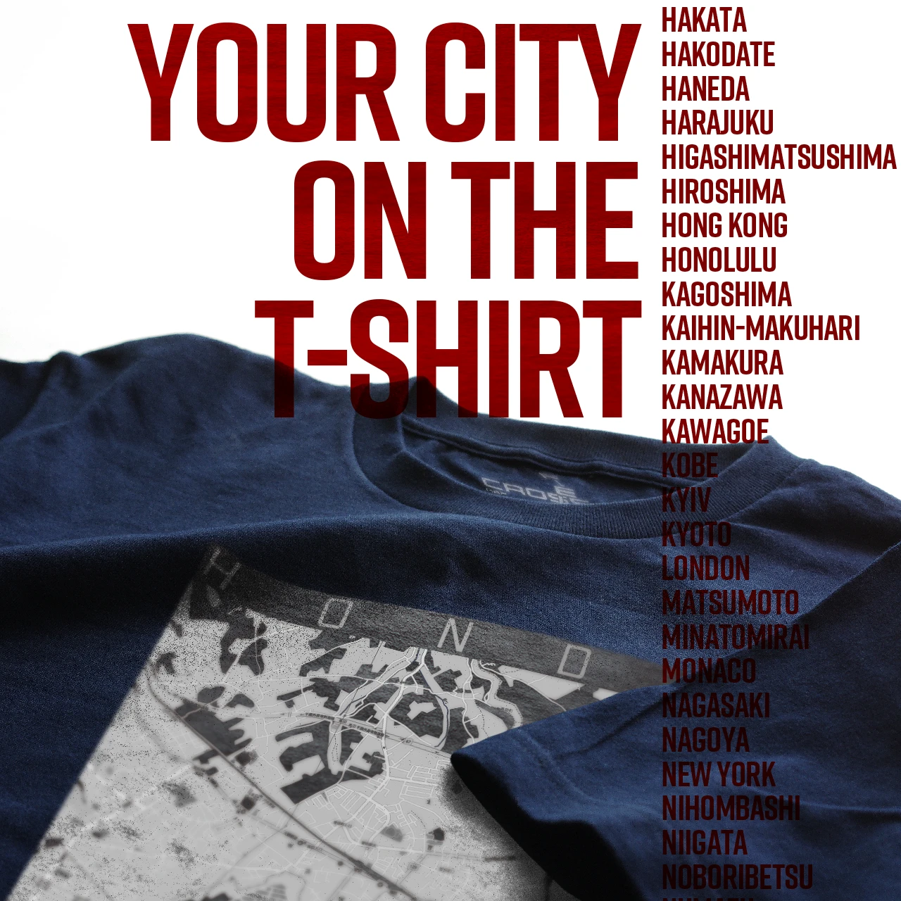 Your City on the T-shirt