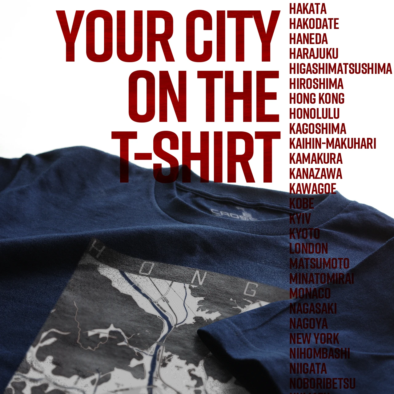 Your City on the T-shirt