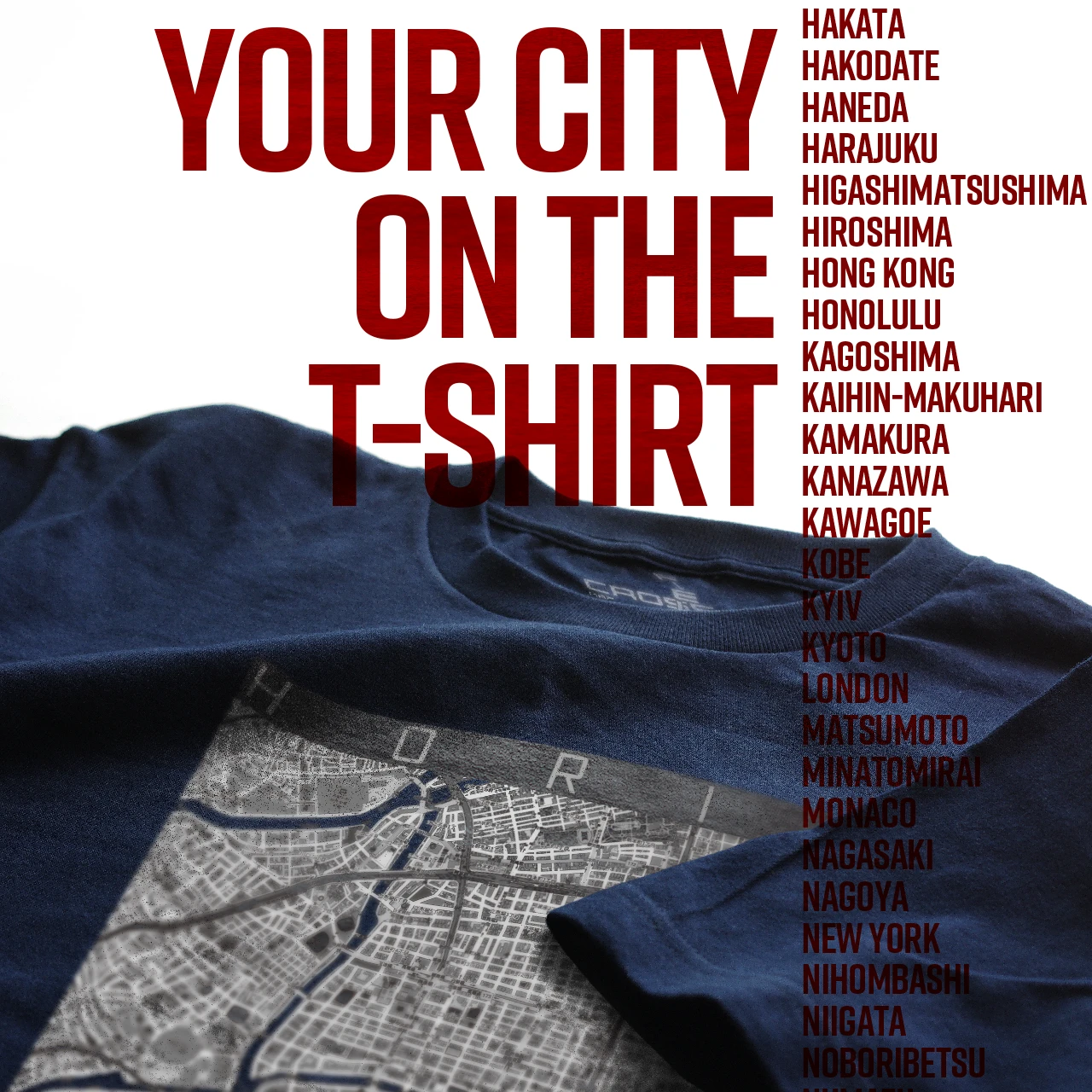 Your City on the T-shirt