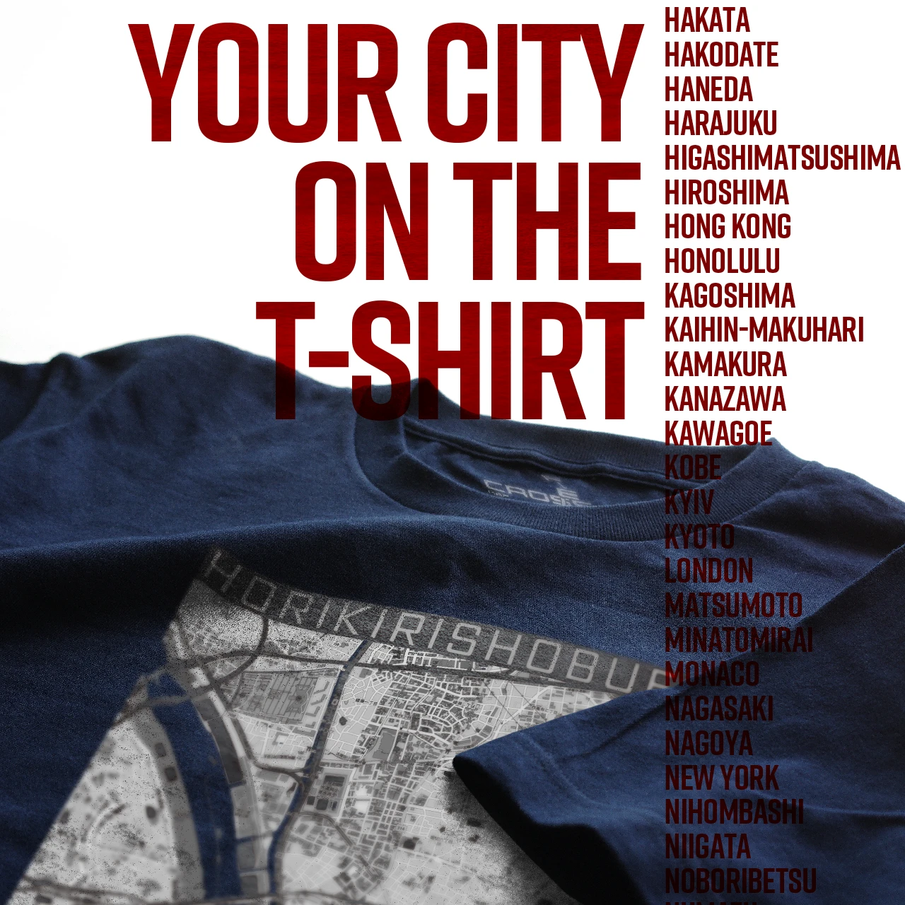 Your City on the T-shirt