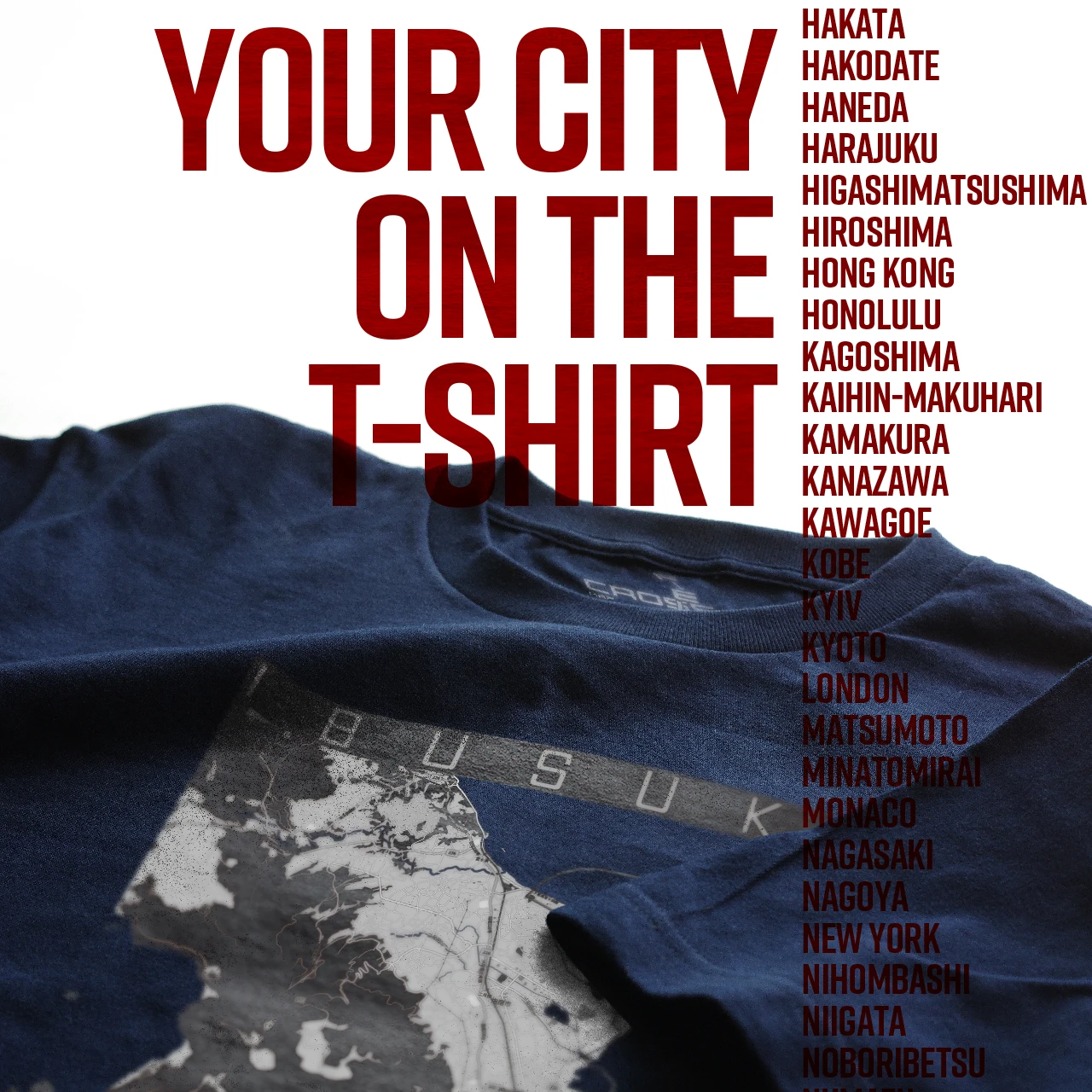 Your City on the T-shirt