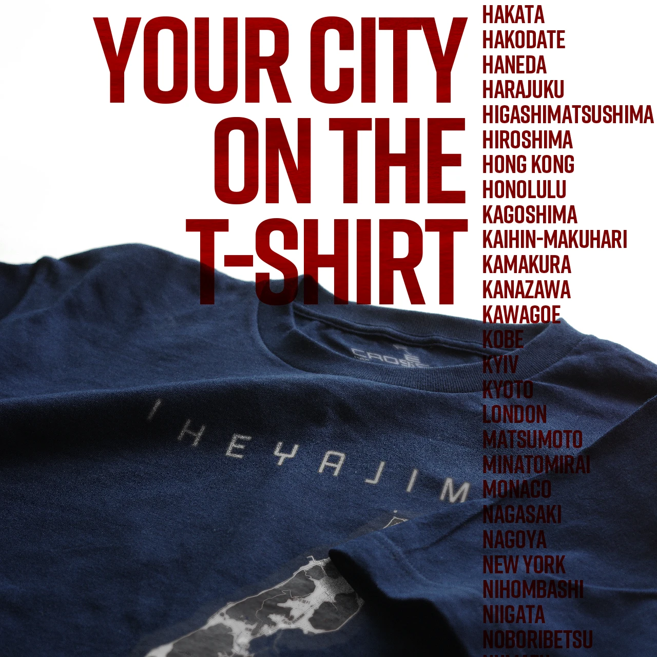 Your City on the T-shirt