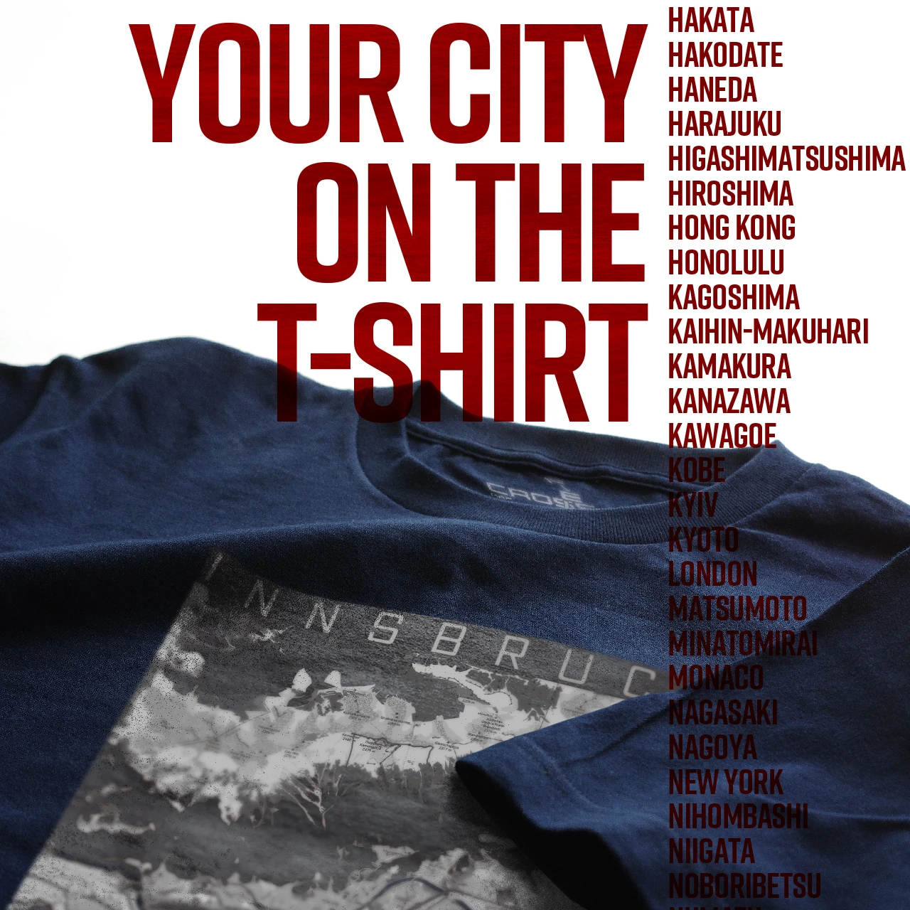 Your City on the T-shirt