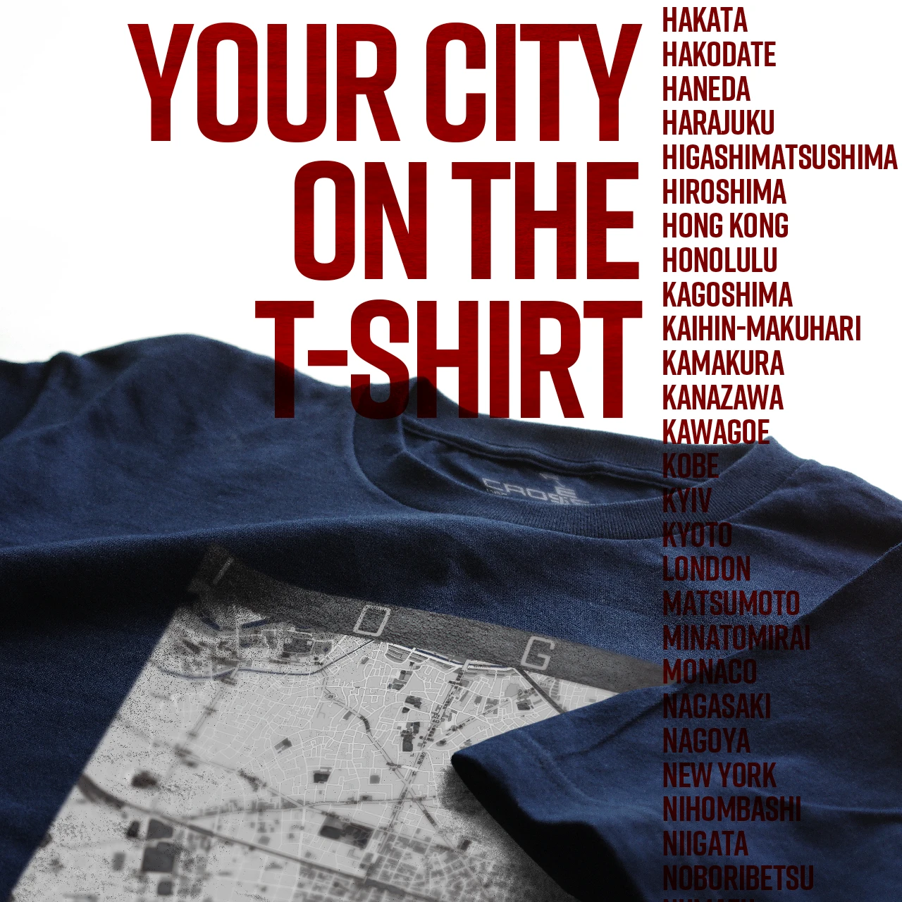 Your City on the T-shirt