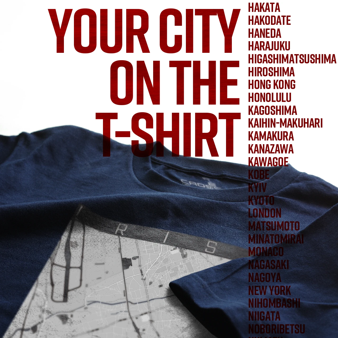 Your City on the T-shirt