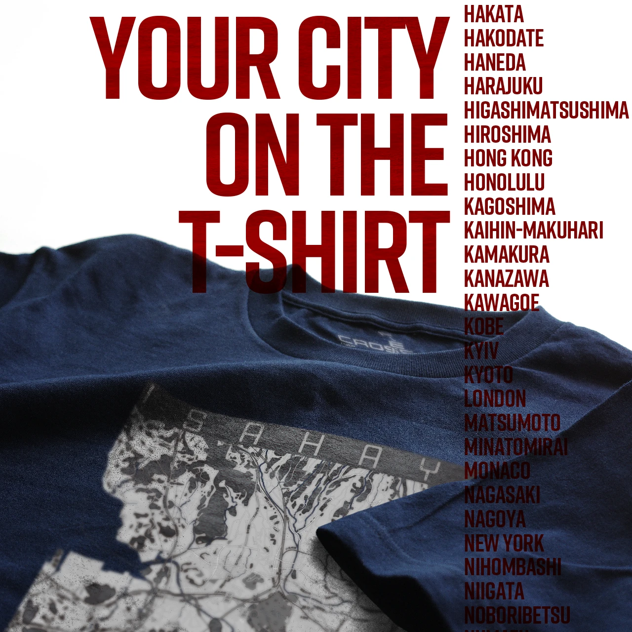 Your City on the T-shirt