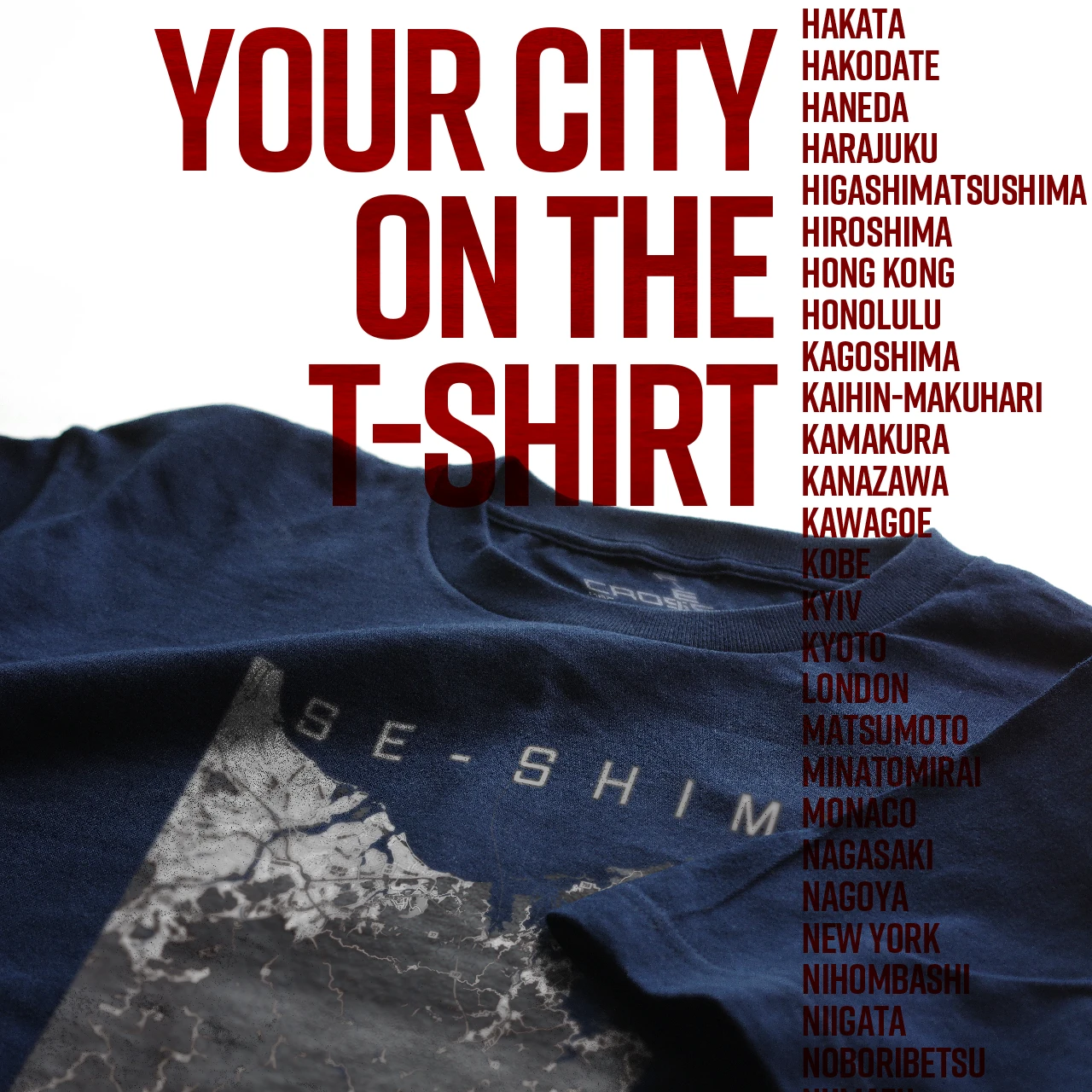 Your City on the T-shirt