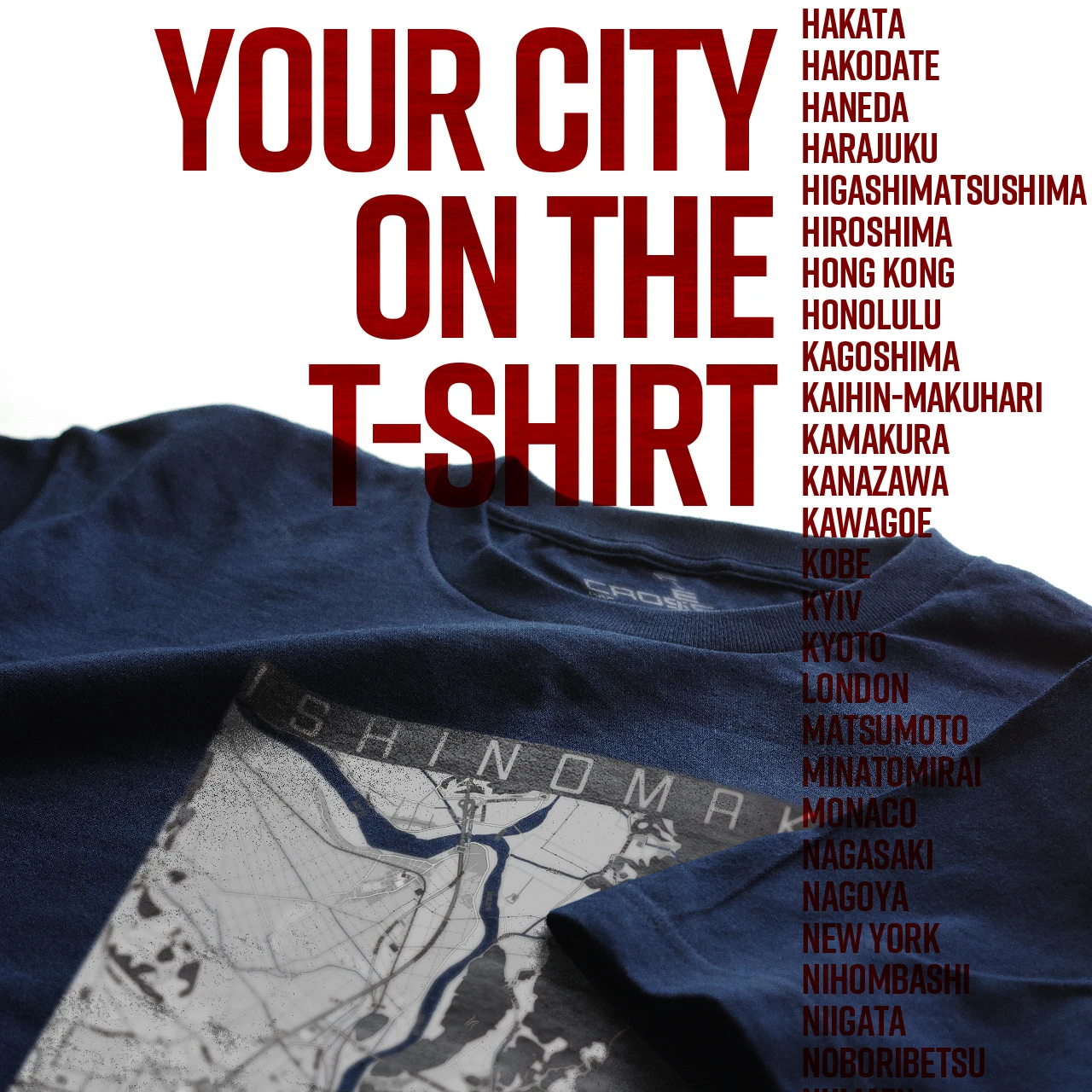 Your City on the T-shirt