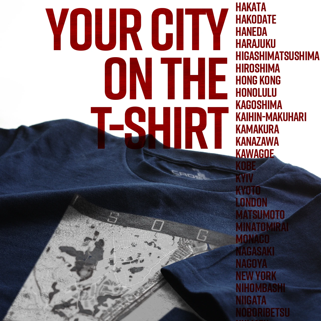 Your City on the T-shirt