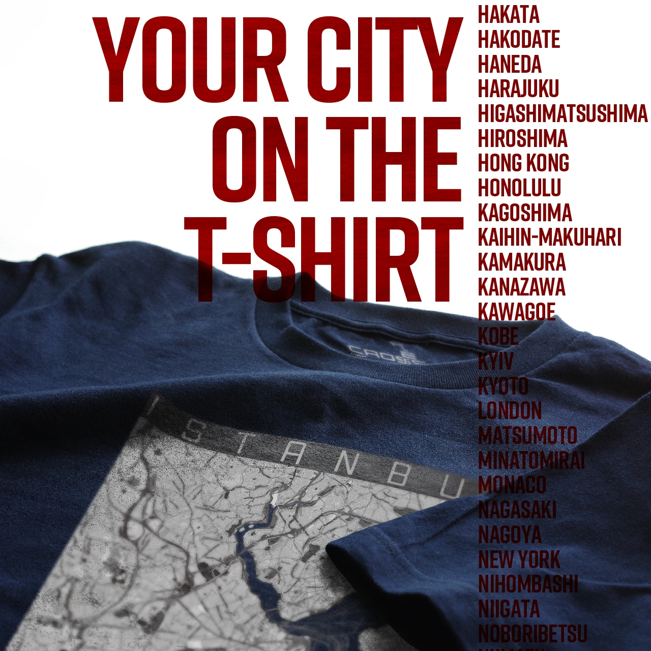 Your City on the T-shirt