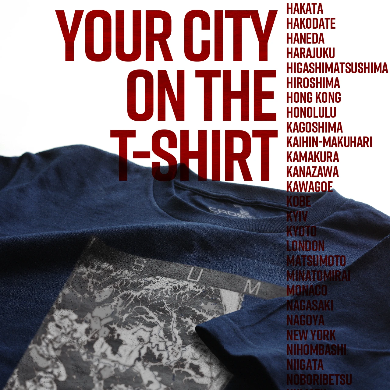 Your City on the T-shirt